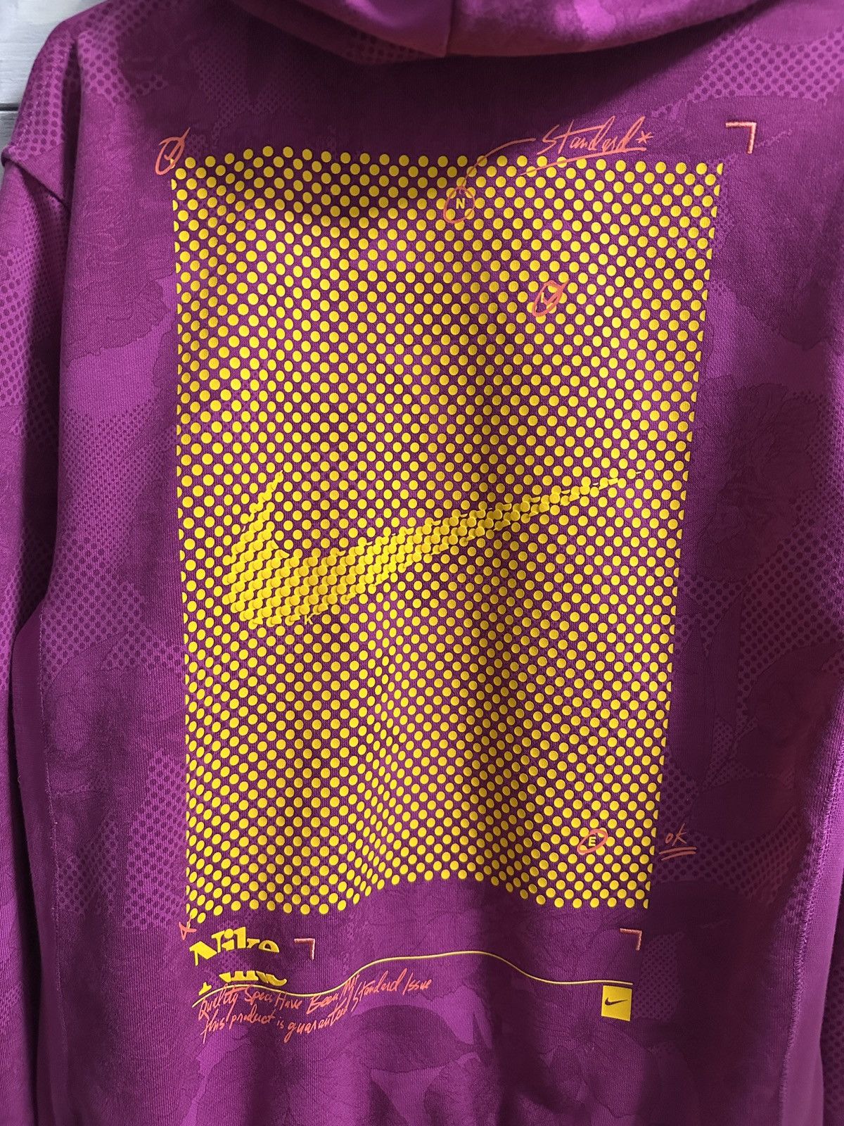 Nike Rare Hoodie Nike Halftone Grid Flowers Big Logo Swoosh Size US S / EU 44-46 / 1 - 11 Thumbnail
