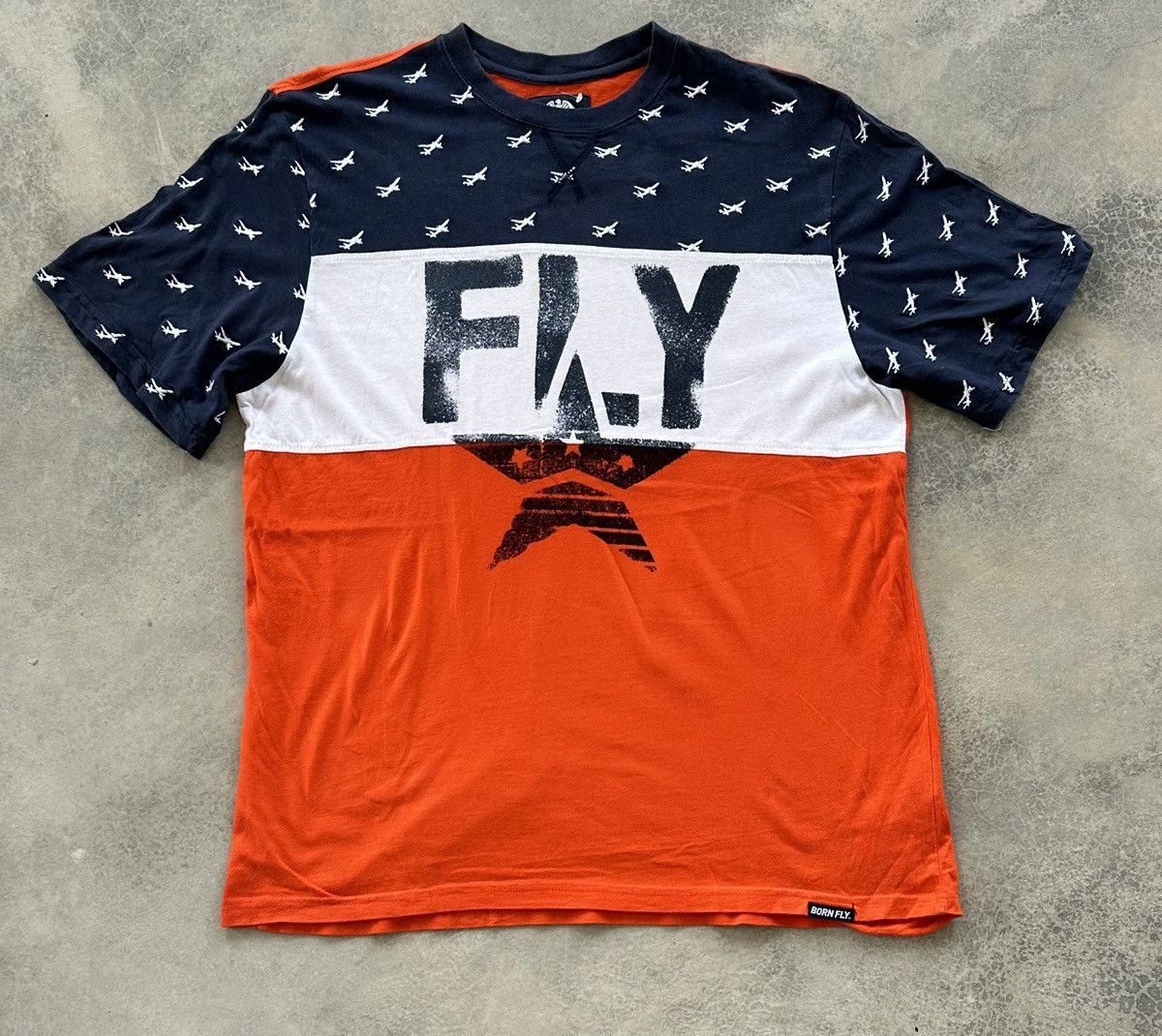 Born Fly BORN FLY OVERSIZE OVERPRINT TEE Size US XL / EU 56 / 4 - 1 Thumbnail