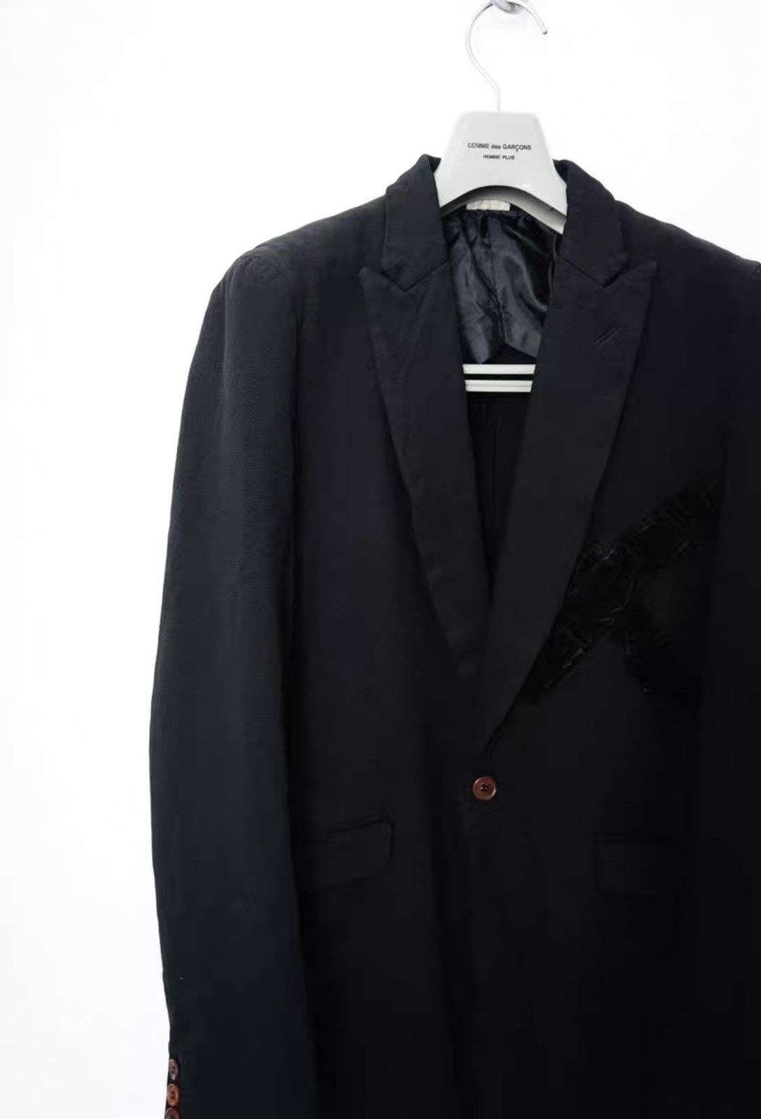 Comme des Garcons Comme des Garçons Cross Velvet Panel Chester Coat Size US S / EU 44-46 / 1 - 4 Thumbnail