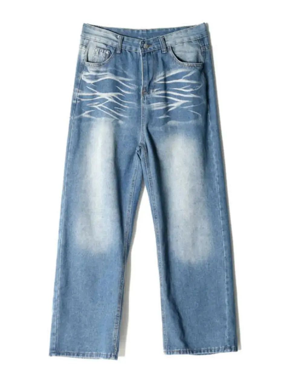 Japanese Brand Retro micro flared straight leg jeans Size US 32 / EU 48 - 5 Thumbnail