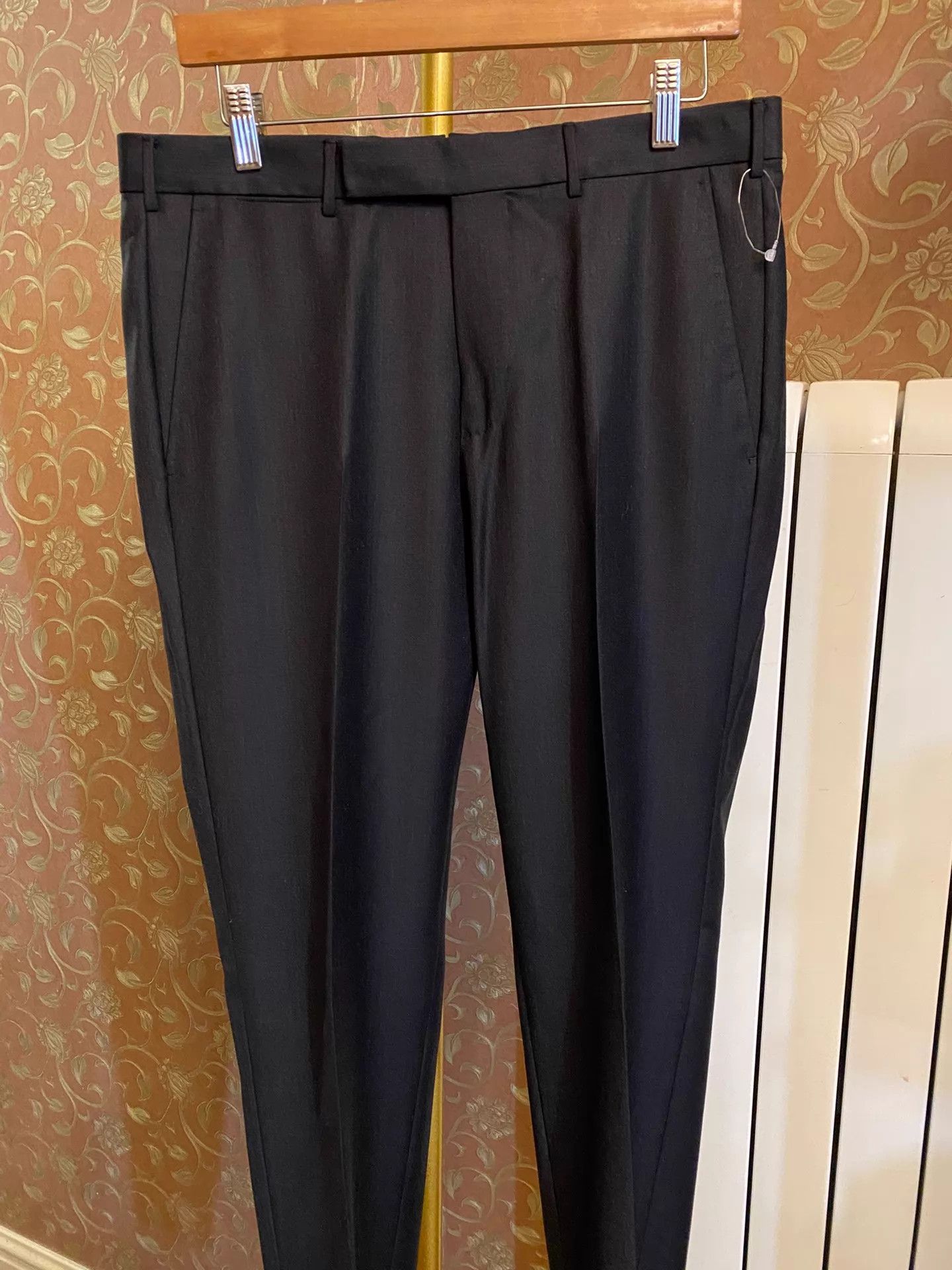 Ermenegildo Zegna Zegna Main Line 100% Wool Charcoal Dress Pants 48 Size US 32 / EU 48 - 2 Thumbnail