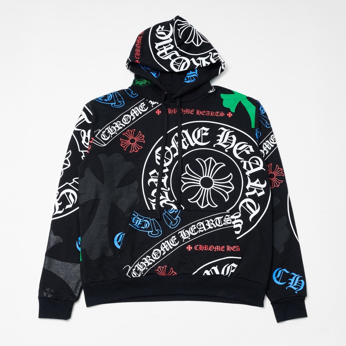Chrome Hearts CHROME HEARTS STENCIL HOODIE BLACK Size US S / EU 44-46 / 1 - 1 Thumbnail