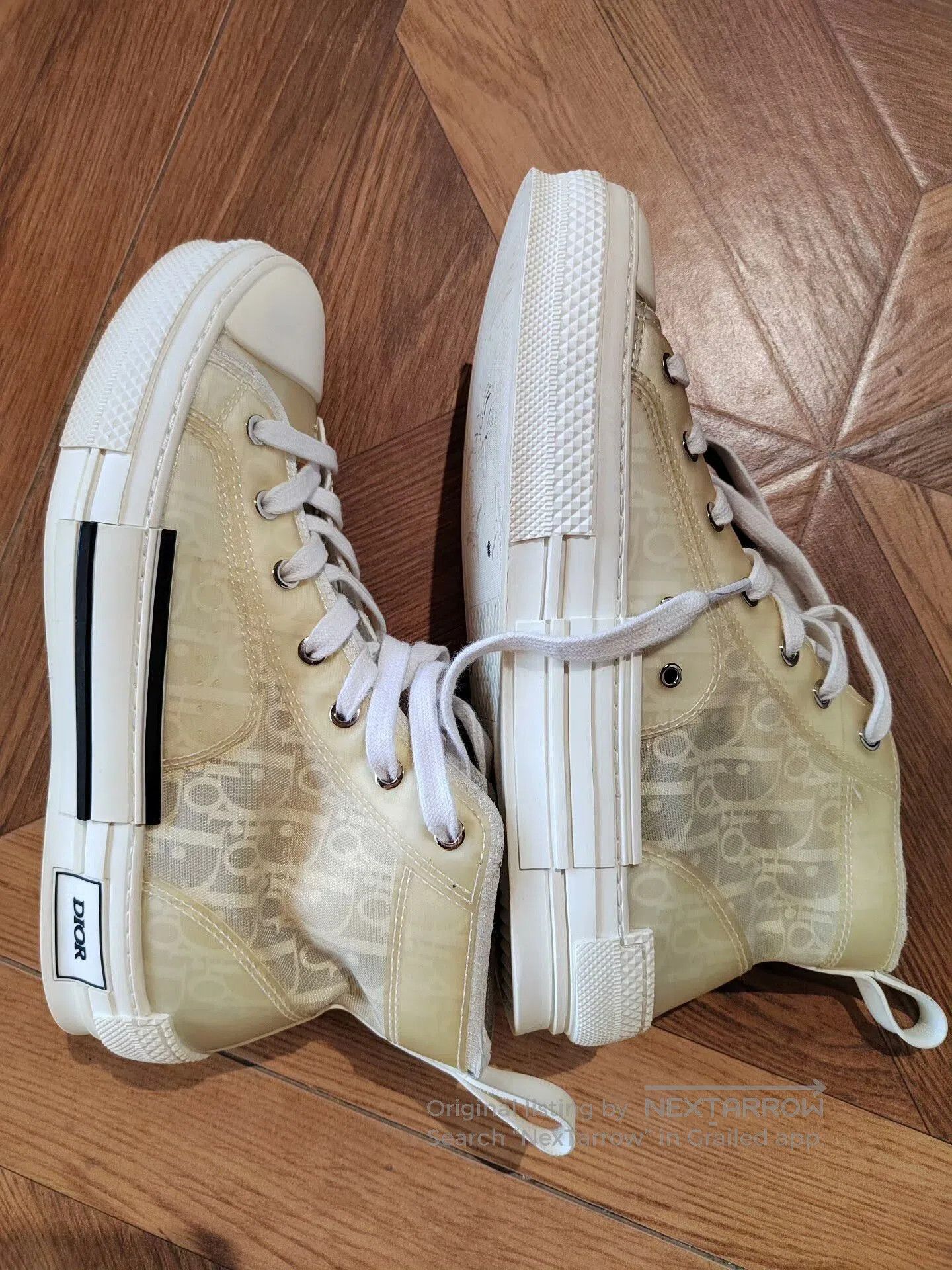 Dior Dior B23 High-Top Sneakers Beige. Size US 8 / EU 41 - 6 Thumbnail