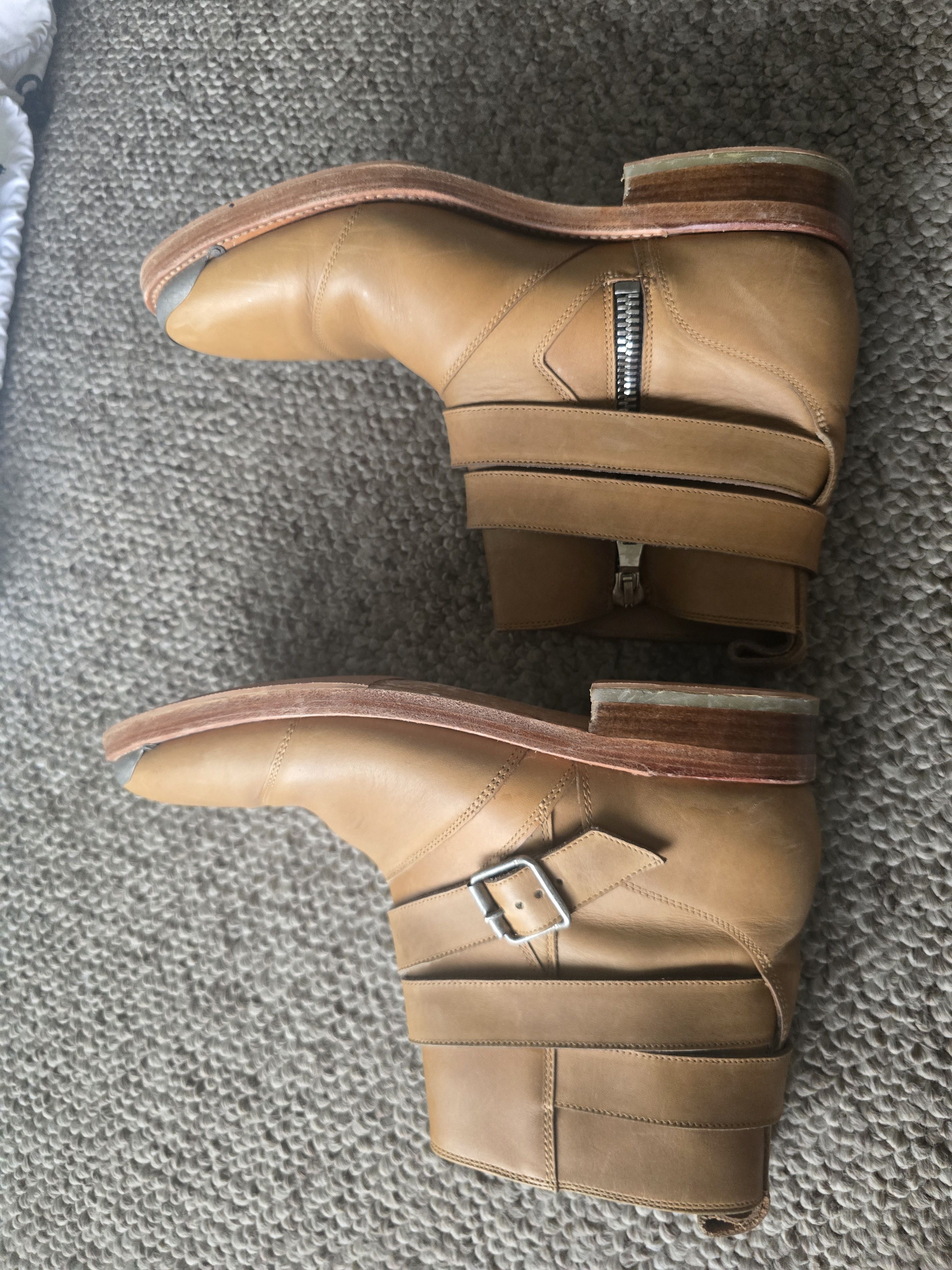 Balmain Homme SS11 Decarnin Era Engineer buckle boots Size US 9 / EU 42 - 4 Thumbnail