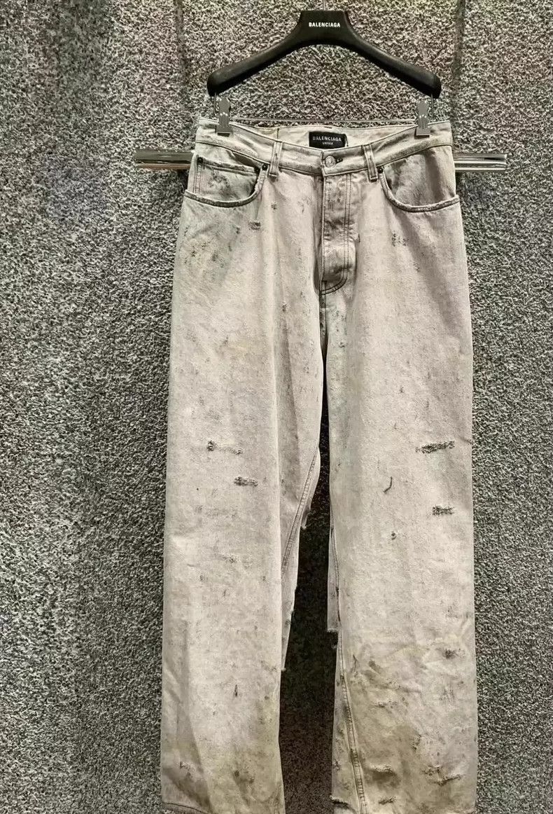 Balenciaga Balenciaga size L Super Destrop tore jeans. Size US 27 - 1 Thumbnail