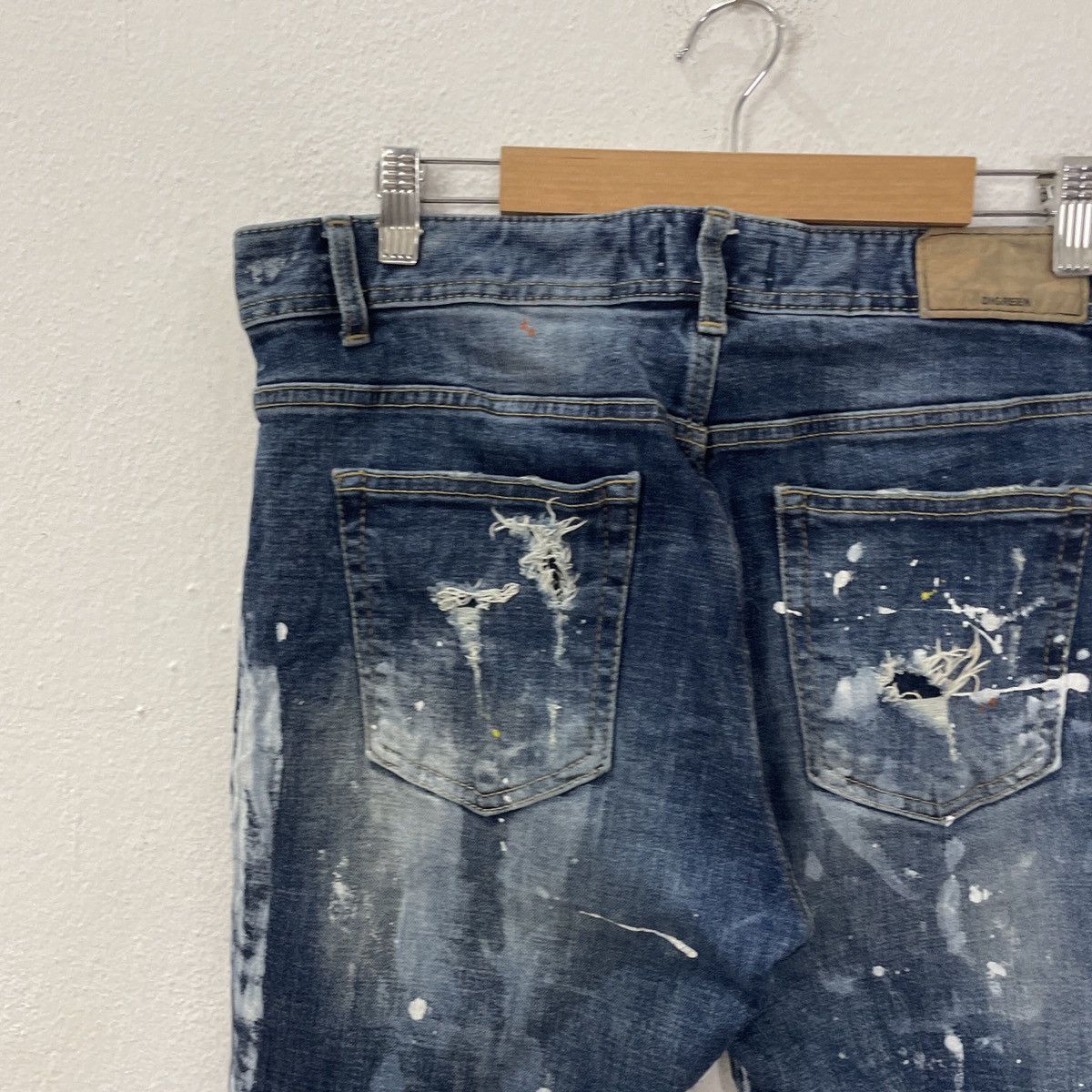 Japanese Brand Vintage Digreen Patchwork Art Denim Jeans Size US 32 / EU 48 - 9 Thumbnail