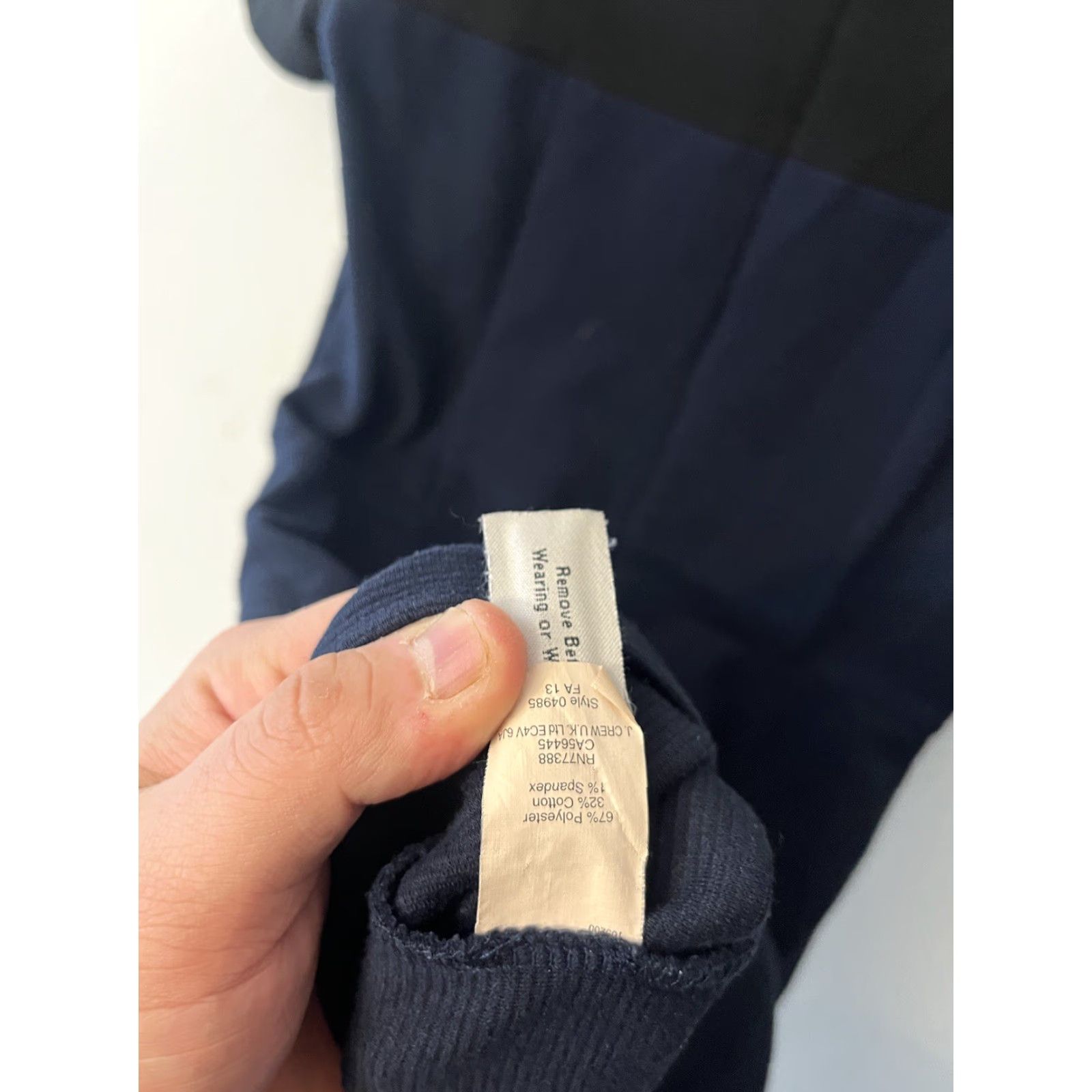 Madewell VINTAGE Madewell Blue Black Ponte Gallerist A-Line Dress Women’s 6 Knee Length Size M / US 6-8 / IT 42-44 - 6 Thumbnail