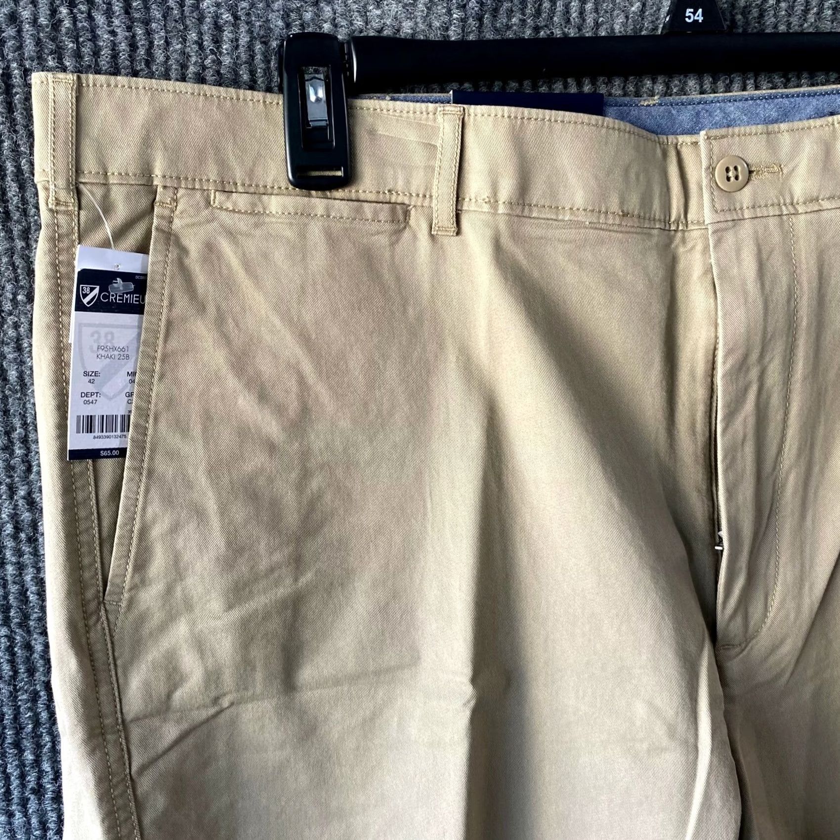 Cremieux Cremieux Shorts Mens 42 Beige Khaki Chino Brown Casual Cotton Pockets Madison Size US 42 / EU 58 - 4 Thumbnail