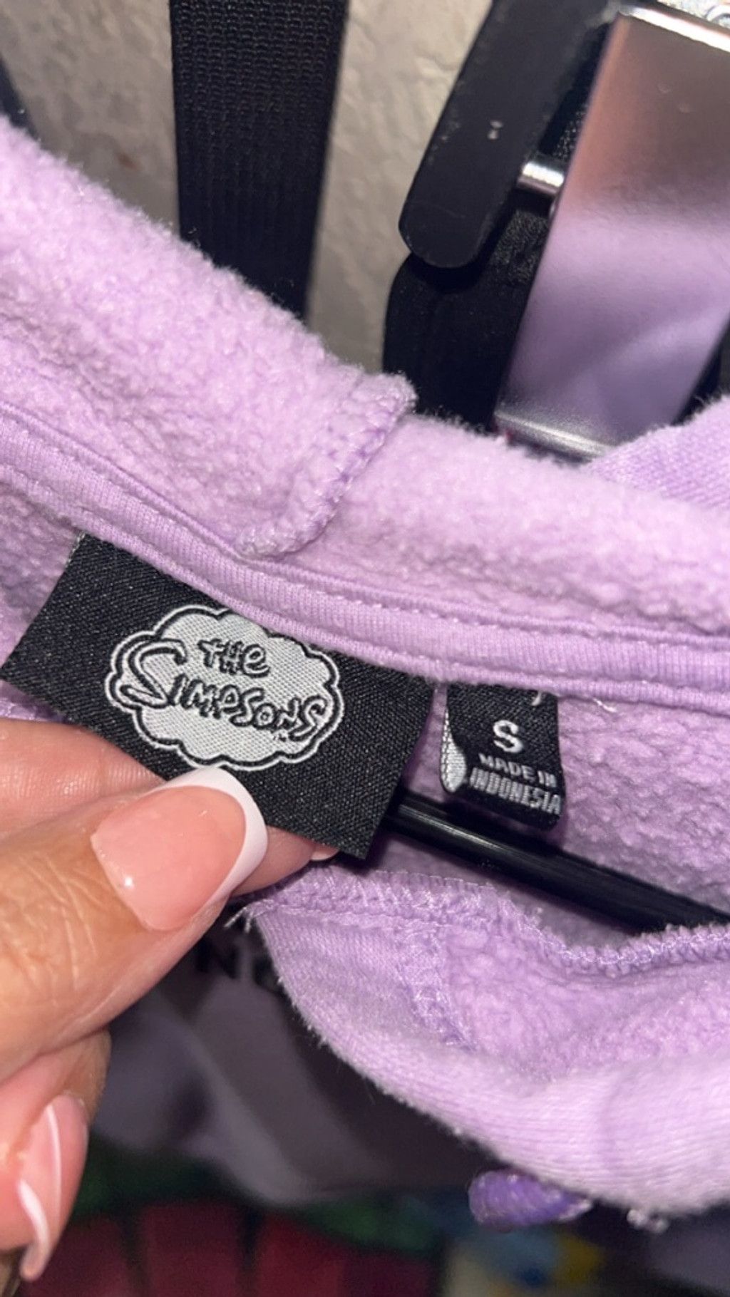 The Simpsons Women's The Simpsons Purple Hoodie S Size S / US 4 / IT 40 - 5 Thumbnail