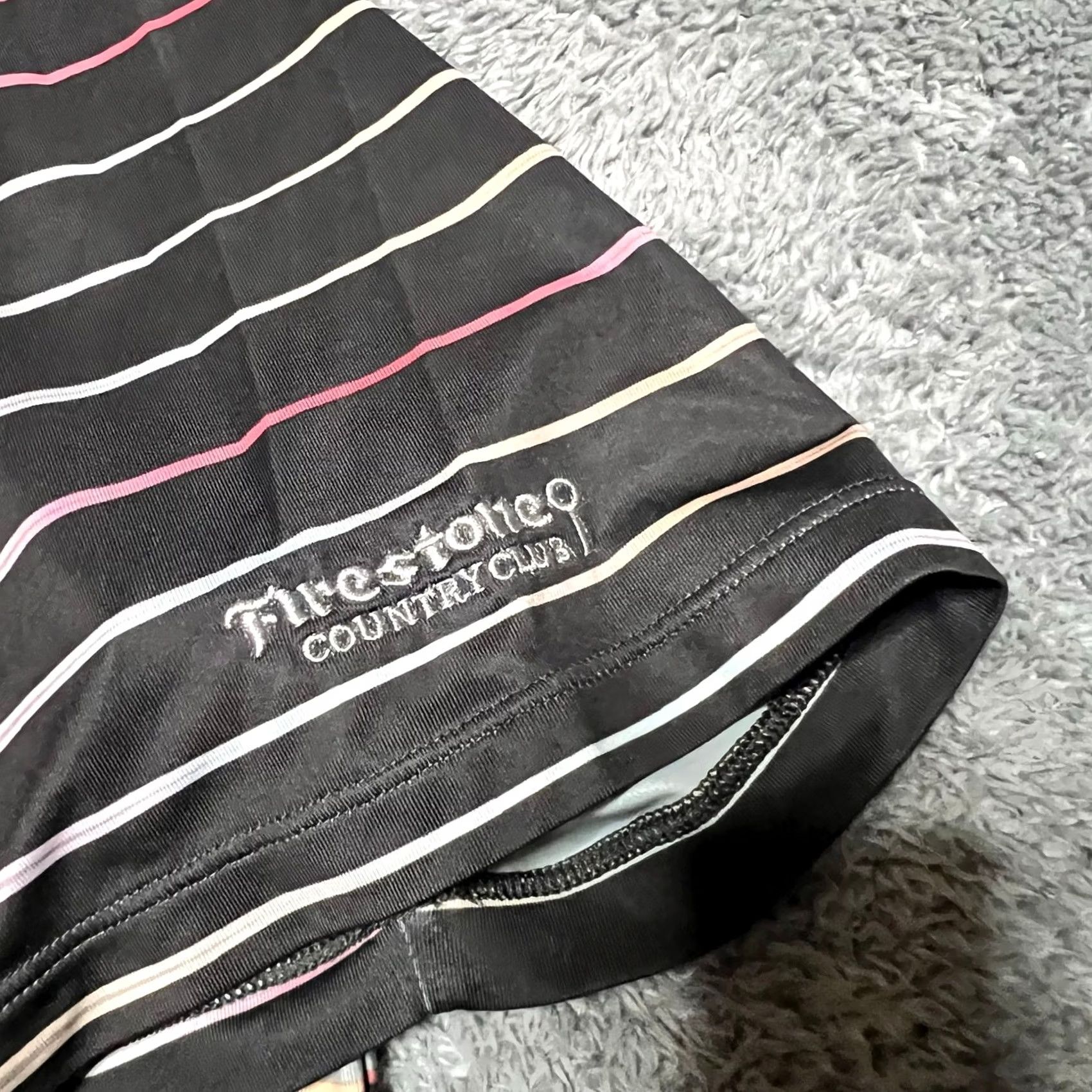 Nike Nike Tiger Woods Polo Shirt Mens XL Black Striped Golf Performance Dri Fit Size US XL / EU 56 / 4 - 4 Thumbnail