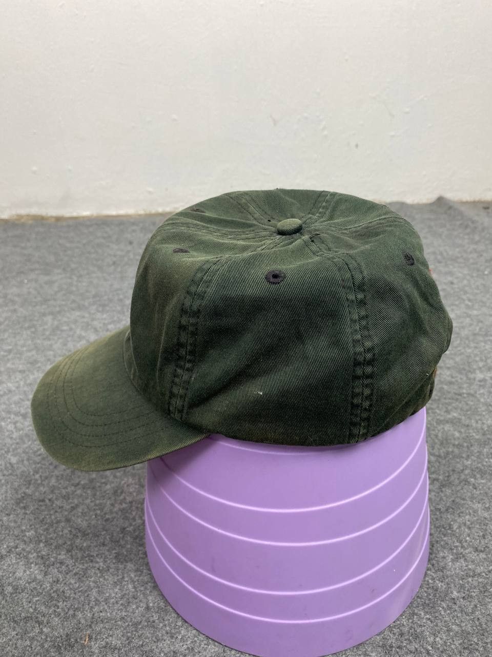 Polo Ralph Lauren × Vintage vintage polo ralph lauren leather strap cap faded black Size ONE SIZE - 2 Thumbnail