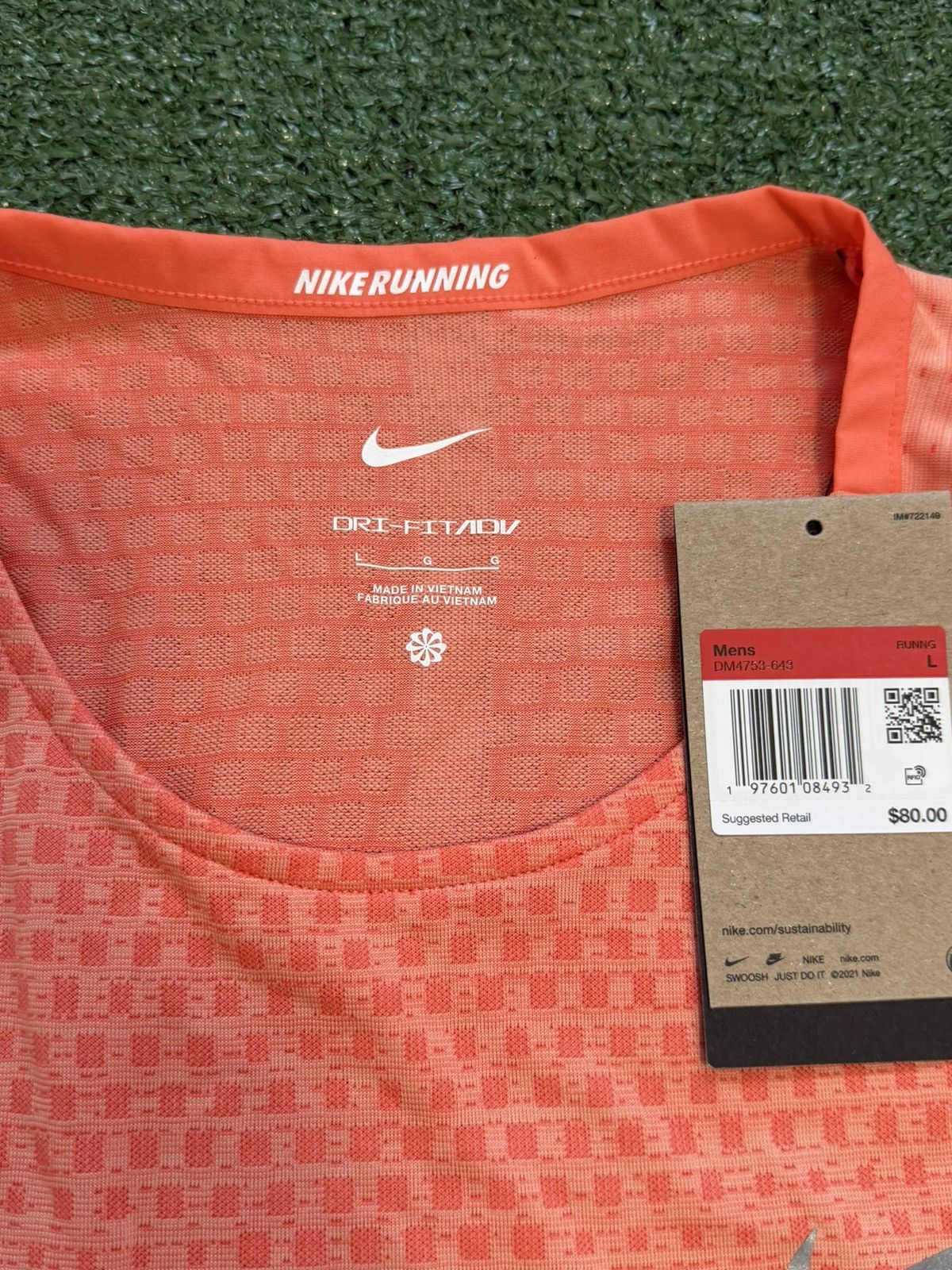 Nike Nike Shirt Men Large Dri-FIT ADV Run Division Tech Knit Size US L / EU 52-54 / 3 - 3 Thumbnail