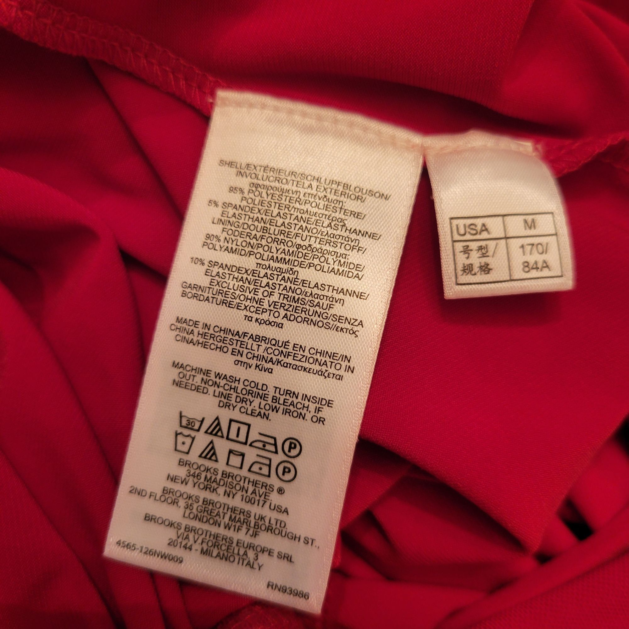 Brooks Brothers Brooks Brothers Red Faux Wrap Surplice Dress M Petal Sleeves Size M / US 6-8 / IT 42-44 - 6 Thumbnail