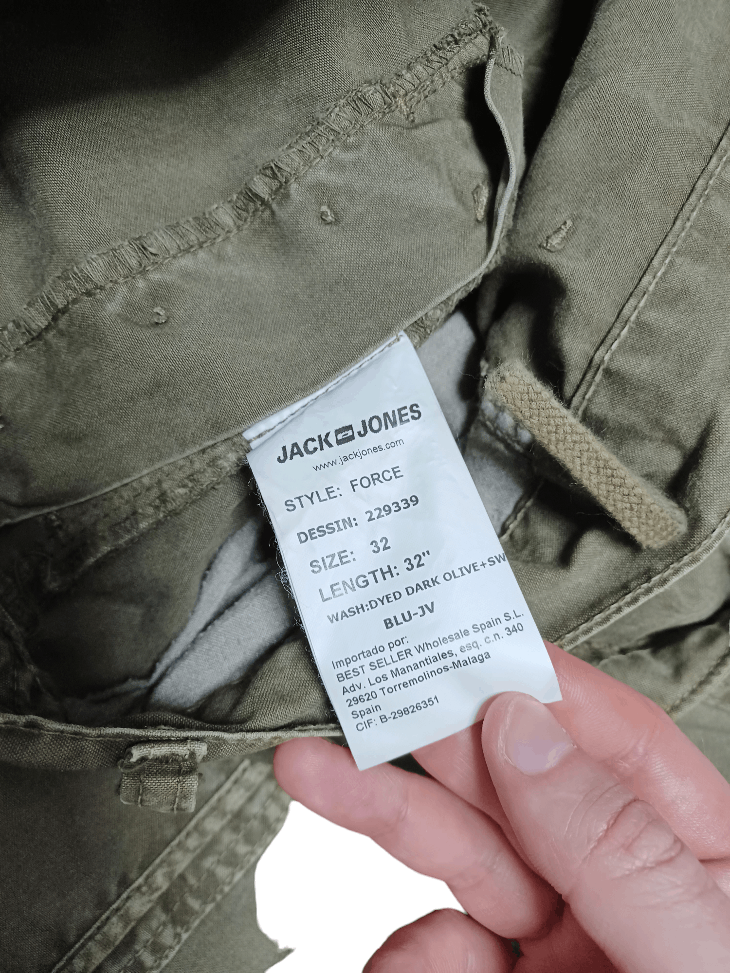Other MILITARY KHAKI MULTIPOCKET CARGO JACK JONES PANTS W34 L32 Size US 32 / EU 48 - 5 Thumbnail