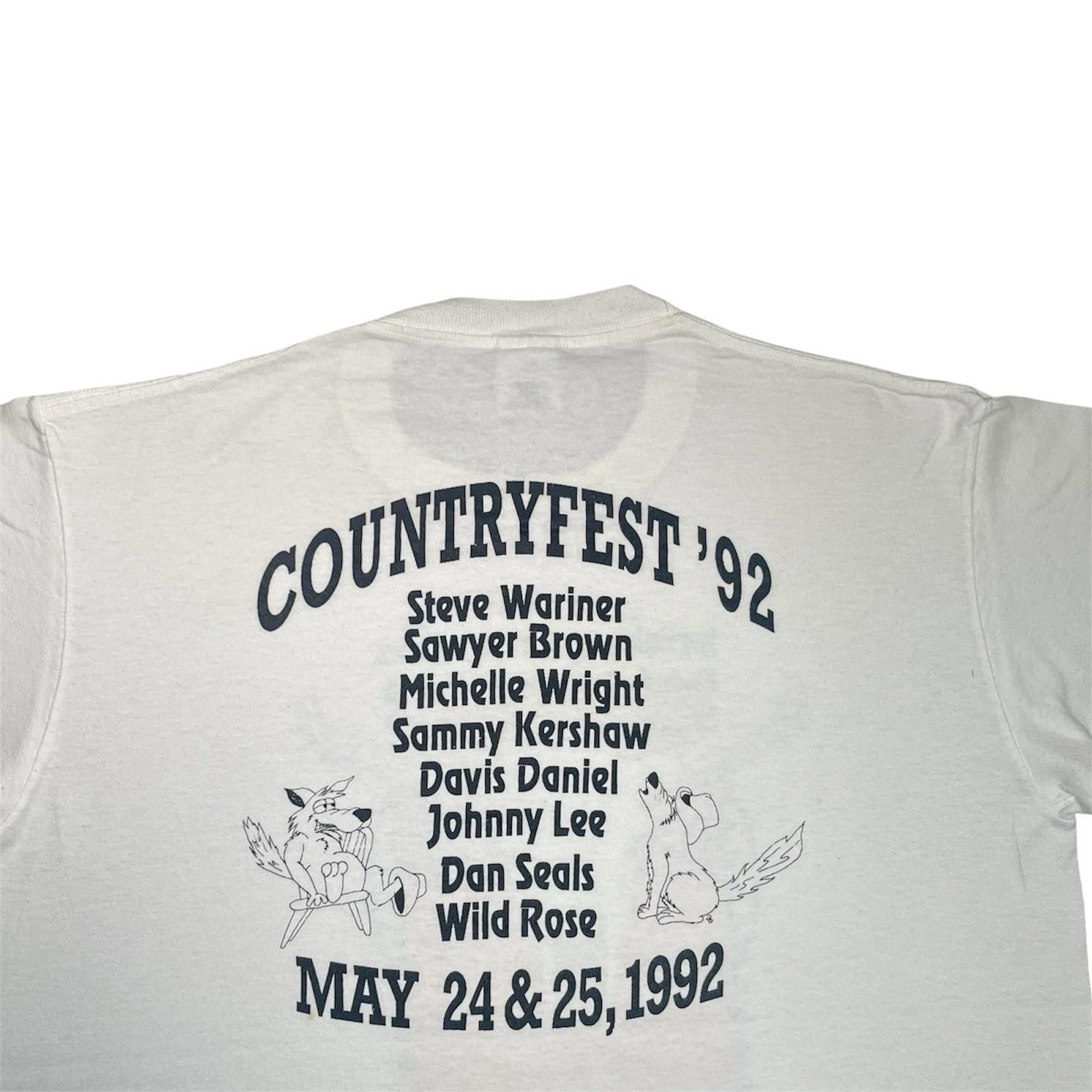 Vintage 1992 Midnight Rodeo Countryfest KOLT 106 Tshirt Murina L Size US L / EU 52-54 / 3 - 4 Thumbnail