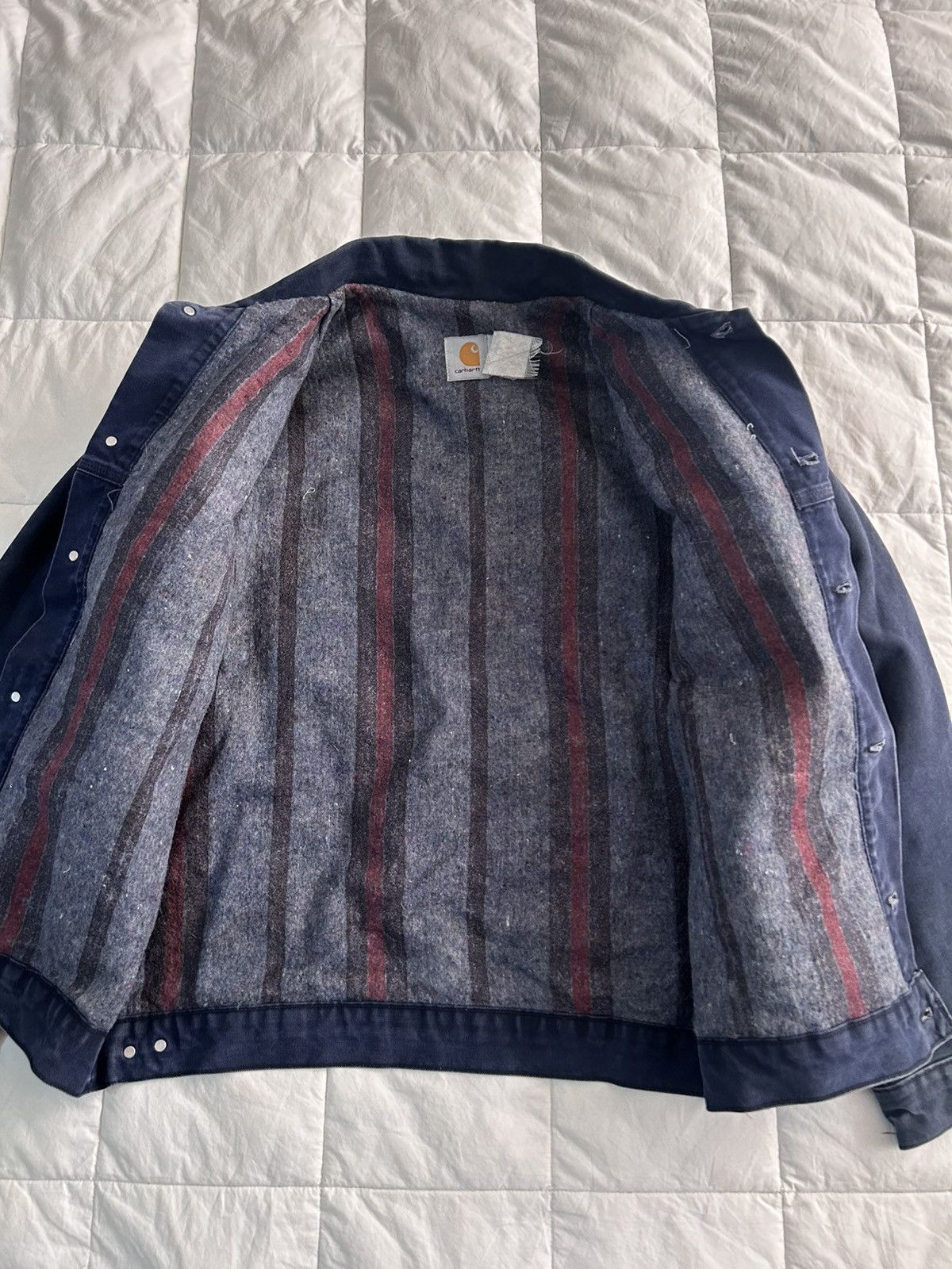 Carhartt SOLD Faded Midnight Blue Carhartt Trucker Jacket JB183 Size US L / EU 52-54 / 3 - 7 Thumbnail