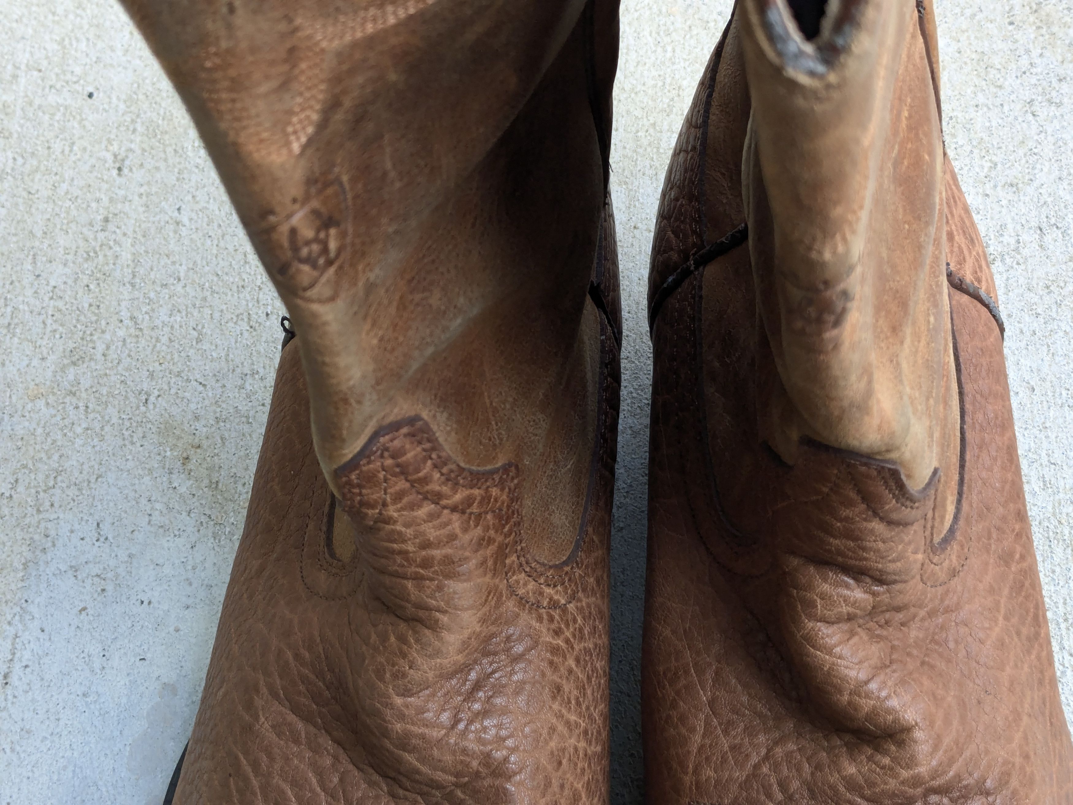 Ariat Ariat Cowboy Boots Brown 12 D Leather Tan Size US 12 / EU 45 - 4 Thumbnail