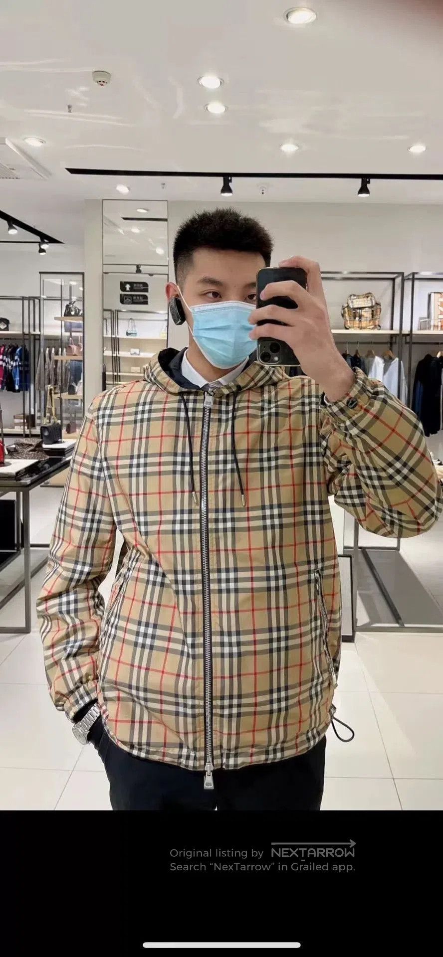 Burberry Burberry Vintage Reversible Check Hooded Jacket. Size US M / EU 48-50 / 2 - 9 Thumbnail