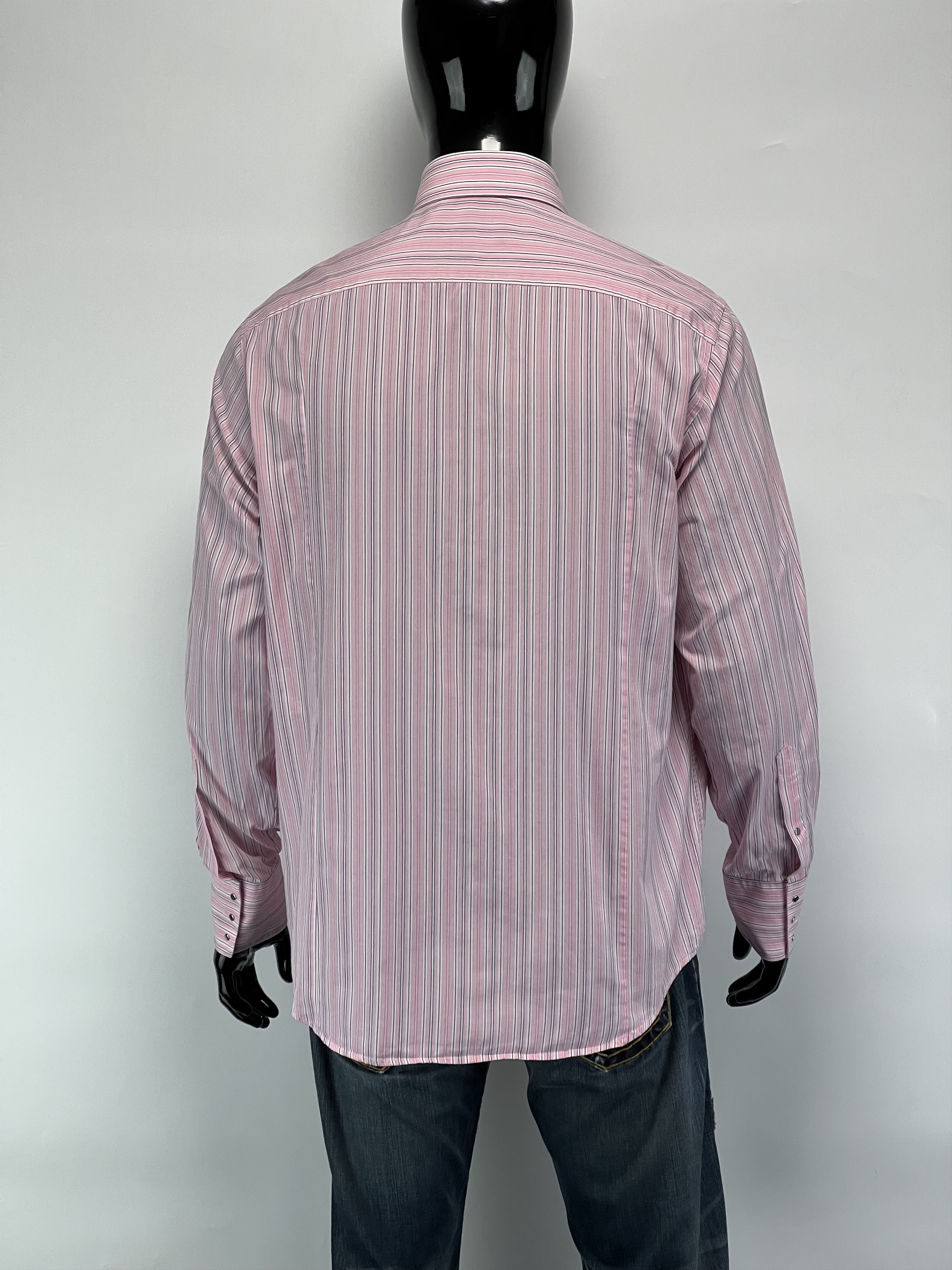 Thierry Mugler Thierry Mugler Striped Long Sleeve Button Up Shirt Size 44 Size US XL / EU 56 / 4 - 3 Thumbnail
