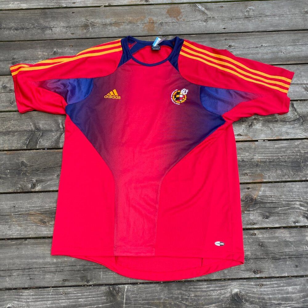 Adidas × Vintage Vintage 2003 Adidas Spain National Team Soccer Jersey Large Size US L / EU 52-54 / 3 - 5 Thumbnail