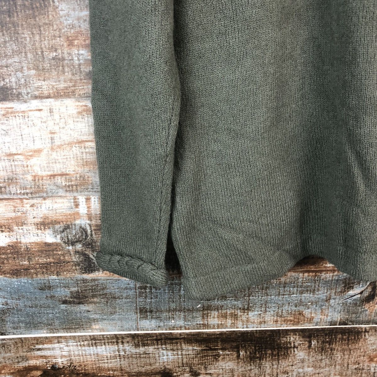 Homespun Knitwear × Japanese Brand DL Lemarais Green Cardigan Knitwear #C585 Size US M / EU 48-50 / 2 - 16 Thumbnail