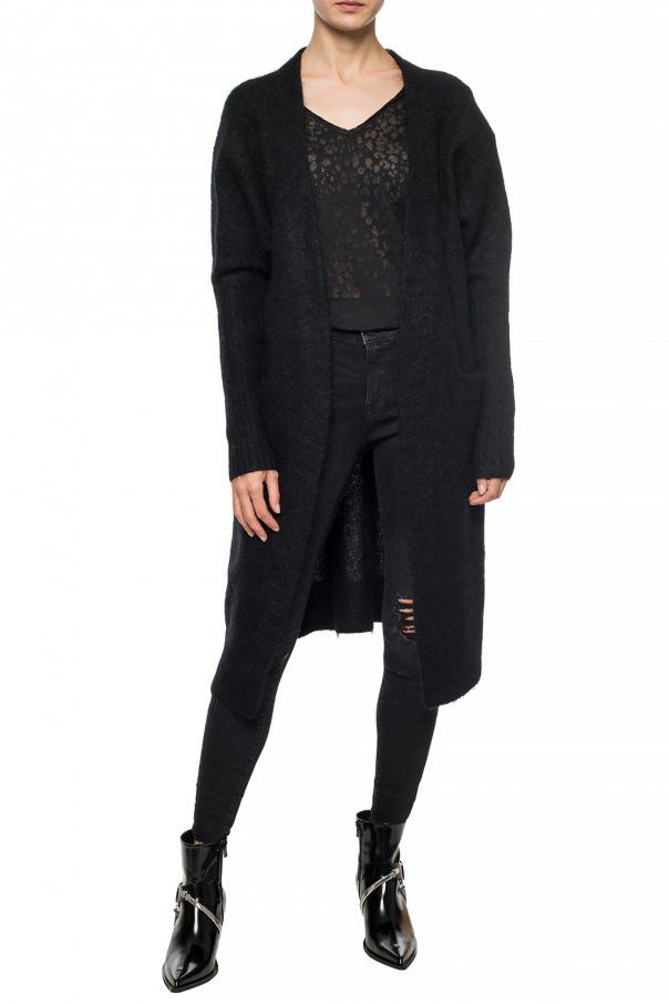 Acne Studios Acne Studios Raya Paw14 Mohair Wool Black Cardigan Size S / US 4 / IT 40 - 2 Thumbnail