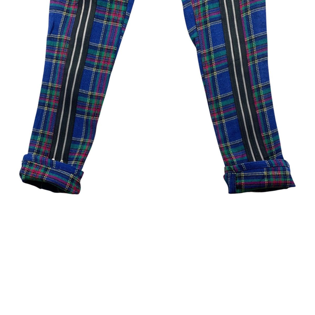Seditionaries × Vintage Vintage TIGER OF LONDON blue tartan plaid zip bondage pants Size US 29 - 11 Thumbnail