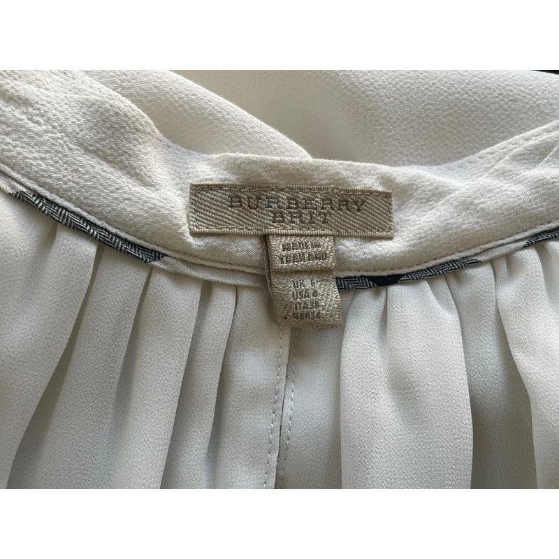 Burberry Burberry Brit Gray White Knee Length Mini Dress US Size 4 Size XS / US 0-2 / IT 36-38 - 4 Thumbnail