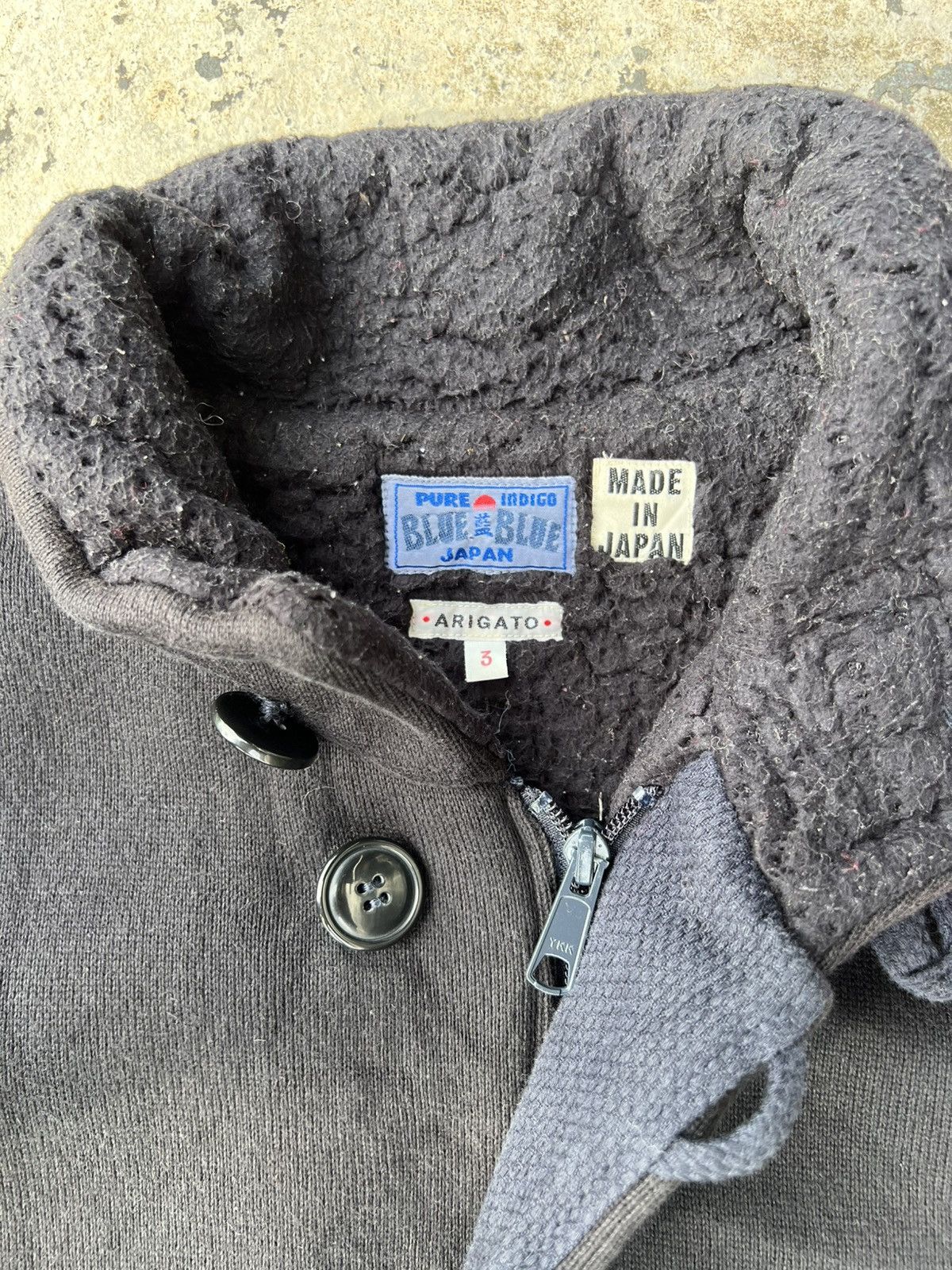 Blue Blue Japan VTG Blue Blue Japan Arigato Heavy jacket pure indigo Size US S / EU 44-46 / 1 - 8 Thumbnail
