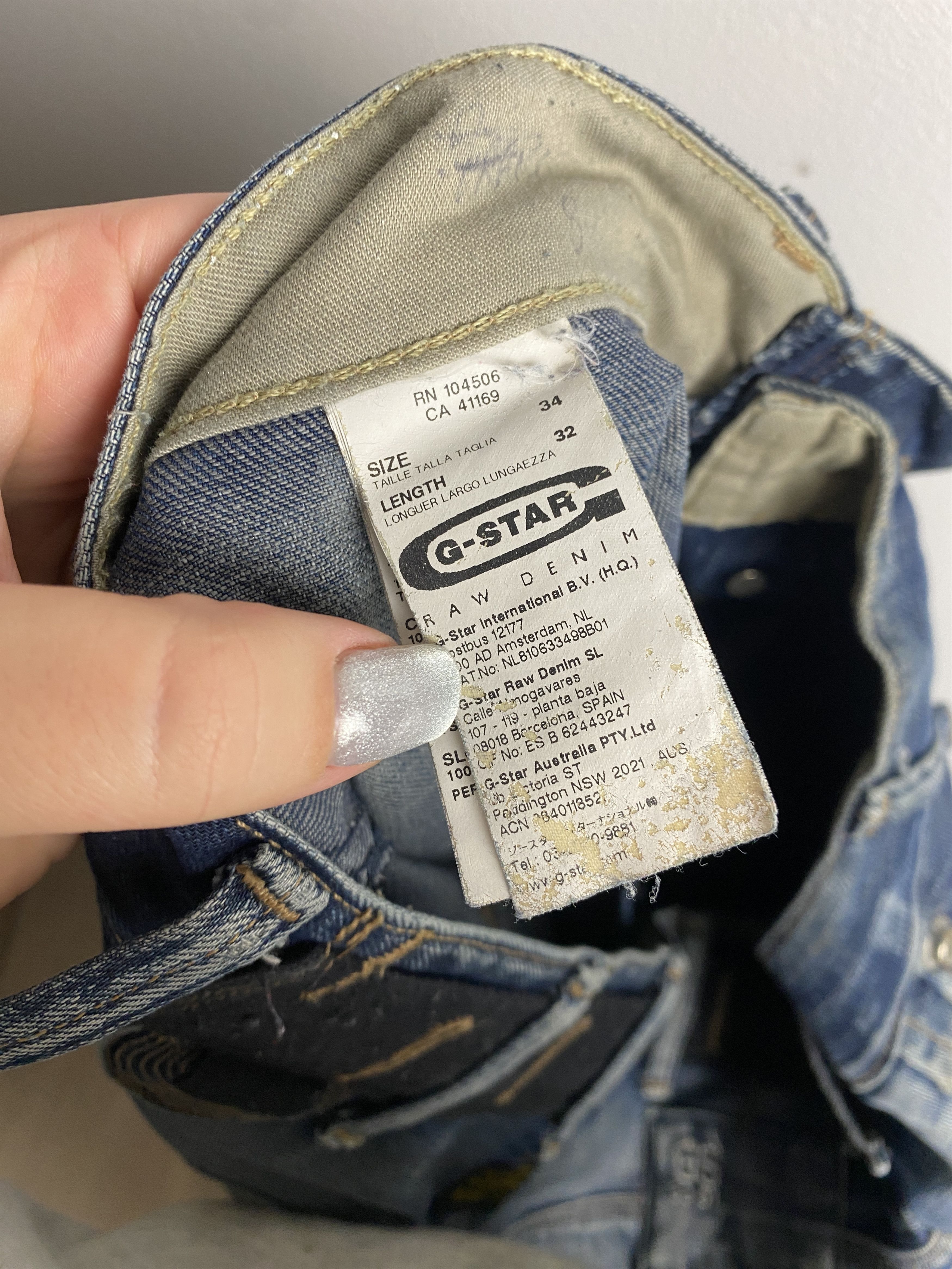 G-Star G Star Raw Fire Elwood denim jeans pants y2k opium Size US 34 / EU 50 - 6 Thumbnail