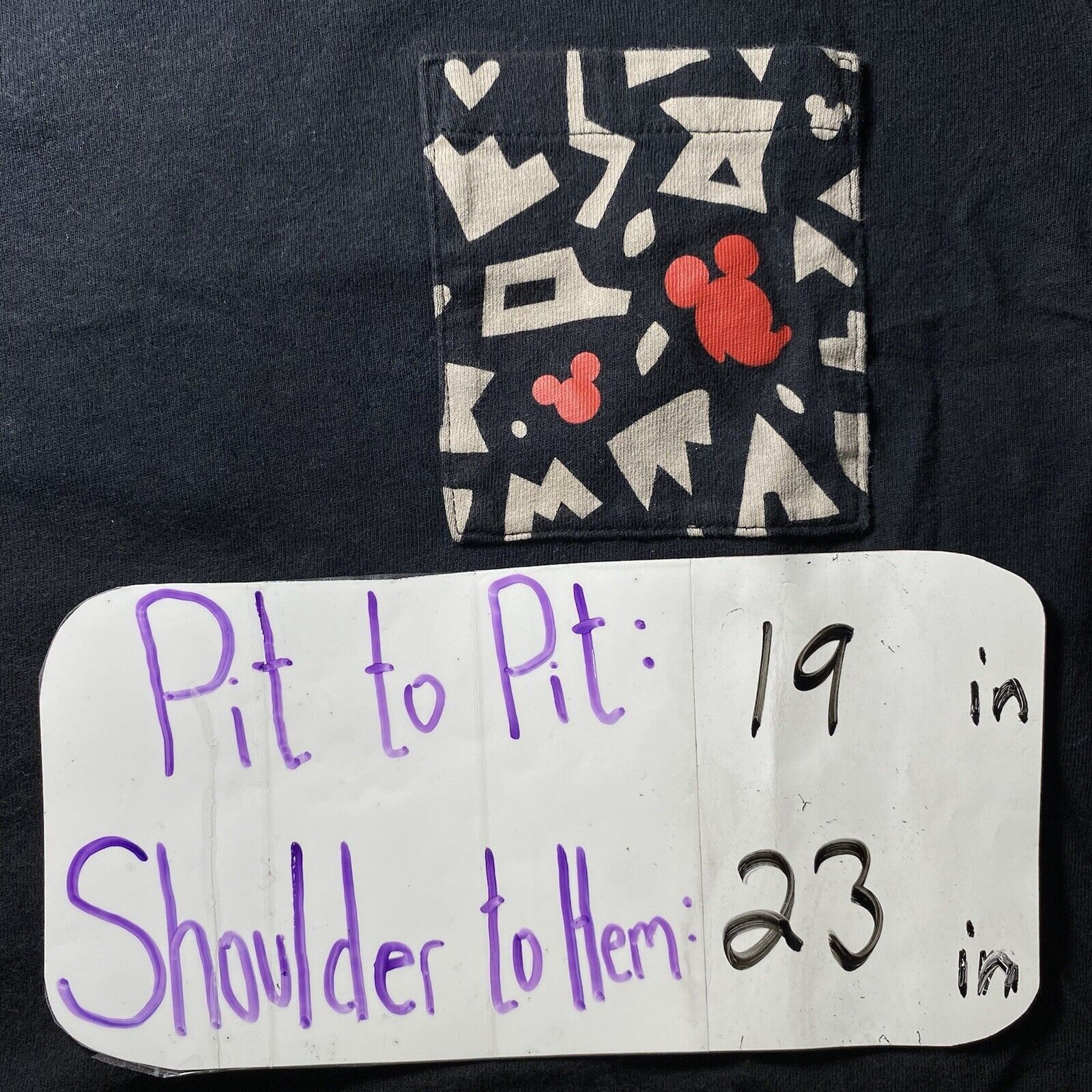 Uniqlo Disney Uniqlo Mickey Mouse Pocket T Shirt 3/4 Length Sleeves Size S / US 4 / IT 40 - 10 Thumbnail