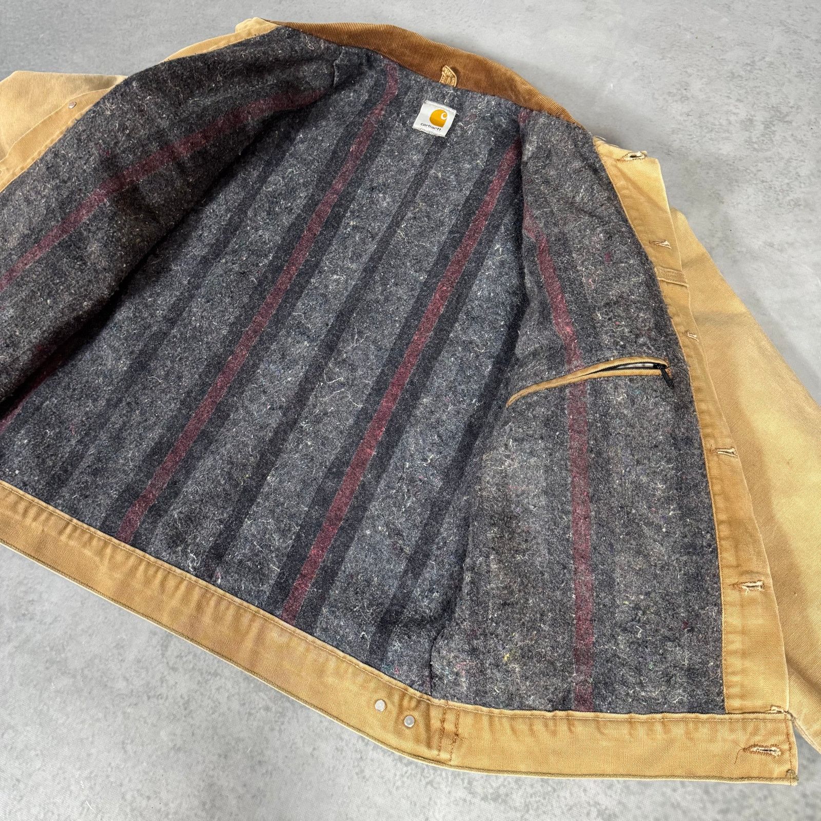 Carhartt 90's Carhartt JB0906 Lined Duck Jacket Tan Brown - Size: XL Size US XL / EU 56 / 4 - 8 Thumbnail