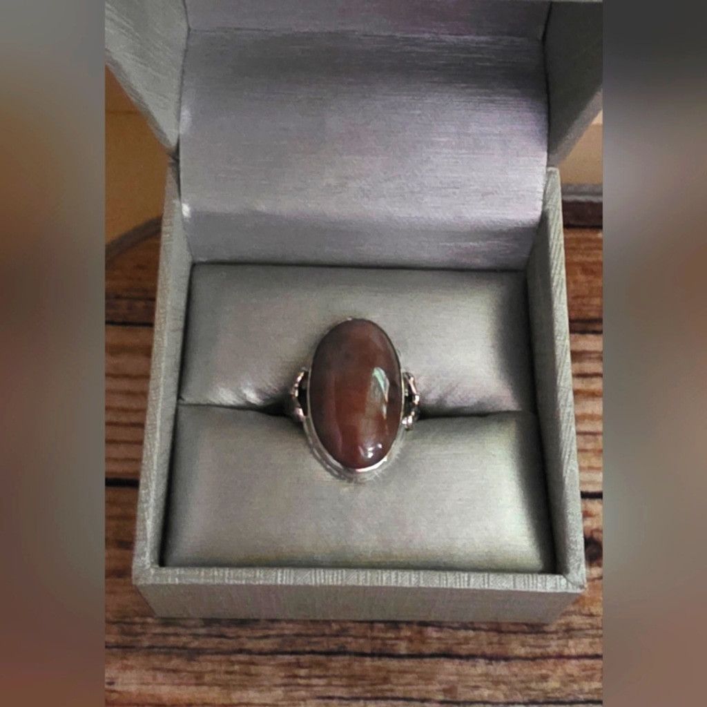 The Unbranded Brand Vintage Clark and Coombs Agate Ring NEW no Tags Size ONE SIZE - 1 Thumbnail