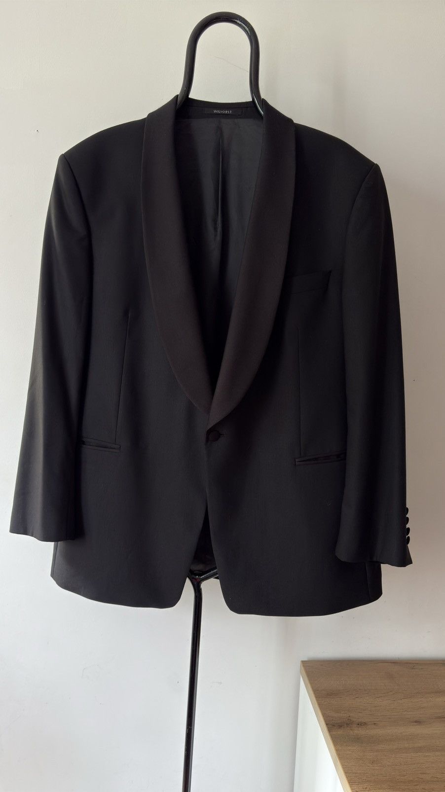 Designer × Vintage Wilvorst Men’s Tuxedo – 100% Wool – Classic Elegance Size 46L - 2 Thumbnail