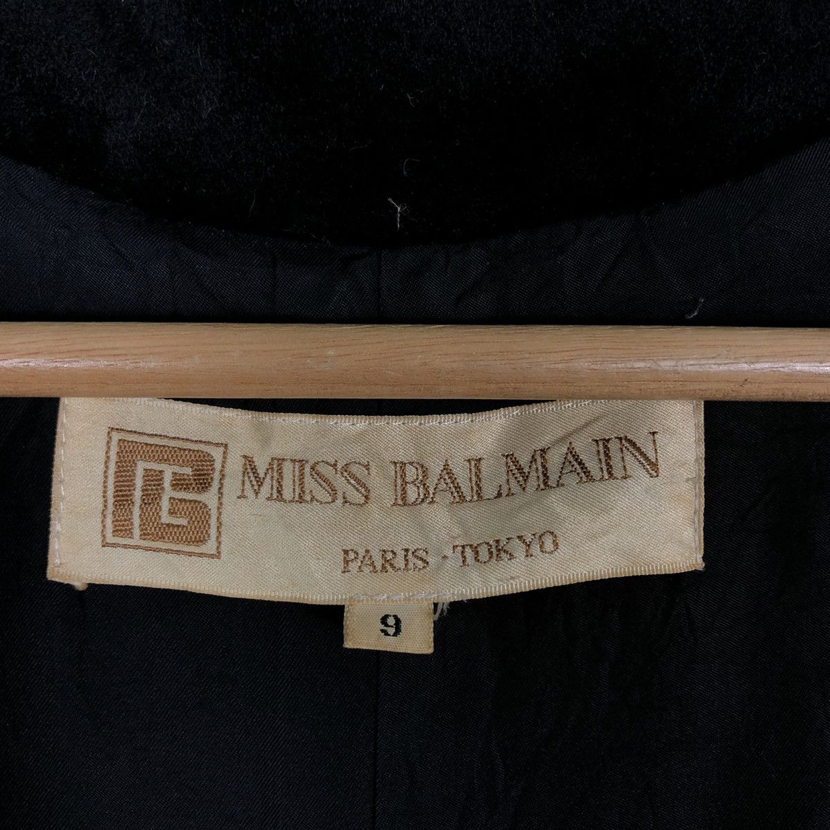 Balmain 🔥Rich Black - Fly Coats Wool Herringbone Miss Balmain Paris Size M / US 6-8 / IT 42-44 - 12 Thumbnail