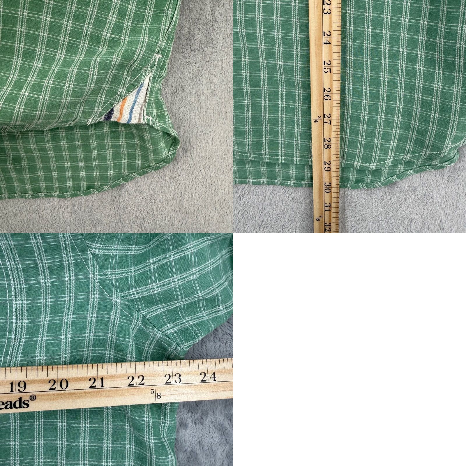 Tommy Bahama Tommy Bahama Mens Green Plaid Linen Tencel Blend Button-Down Shirt L Size US L / EU 52-54 / 3 - 10 Thumbnail