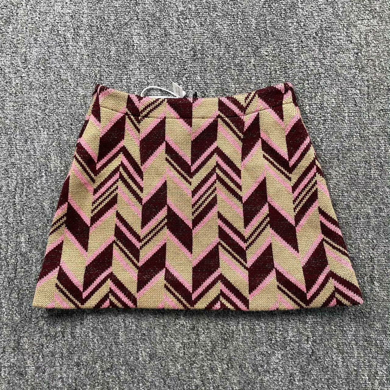 Miu Miu Miu Miu Wool Graphic Multi Skirt 38 Women Size 38" / US 16 / IT 52 - 1 Thumbnail
