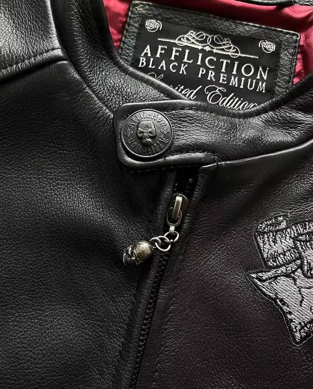 Japanese Brand × Vintage embroidered faux leather jacket Size US XL / EU 56 / 4 - 4 Thumbnail