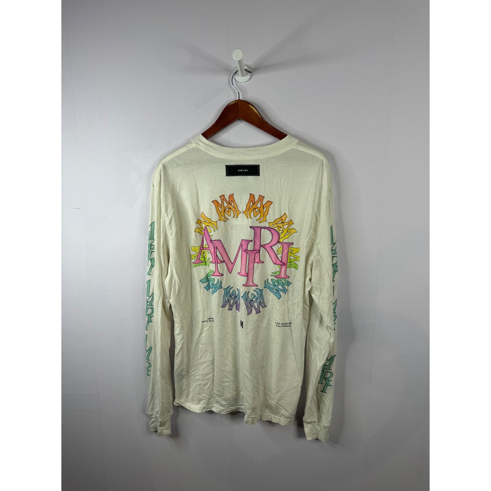 Amiri Amiri White Multi Color LS Used Medium Size US M / EU 48-50 / 2 - 3 Thumbnail