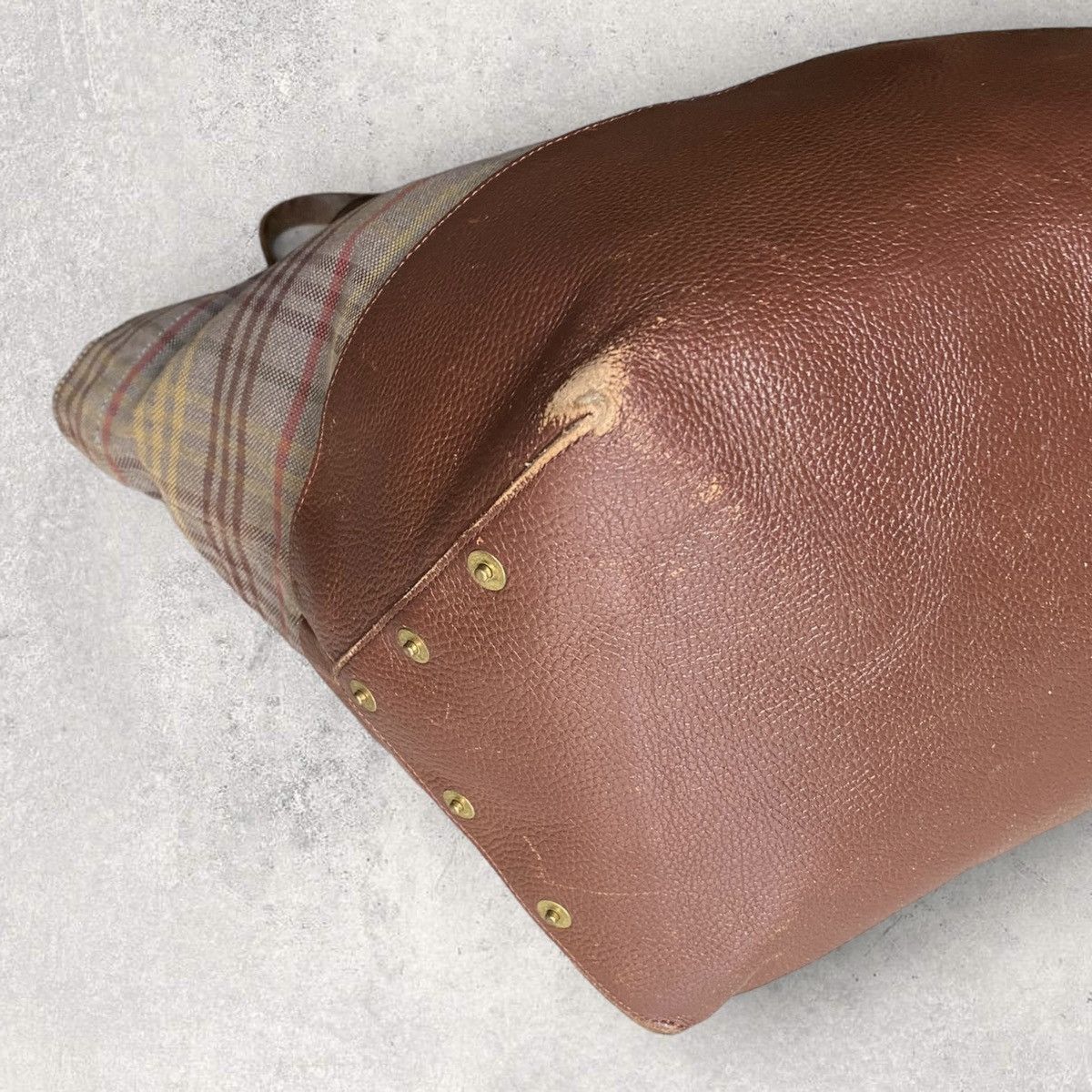 Undercover Undercover Brown Plaid Tote Bag Size ONE SIZE - 5 Thumbnail
