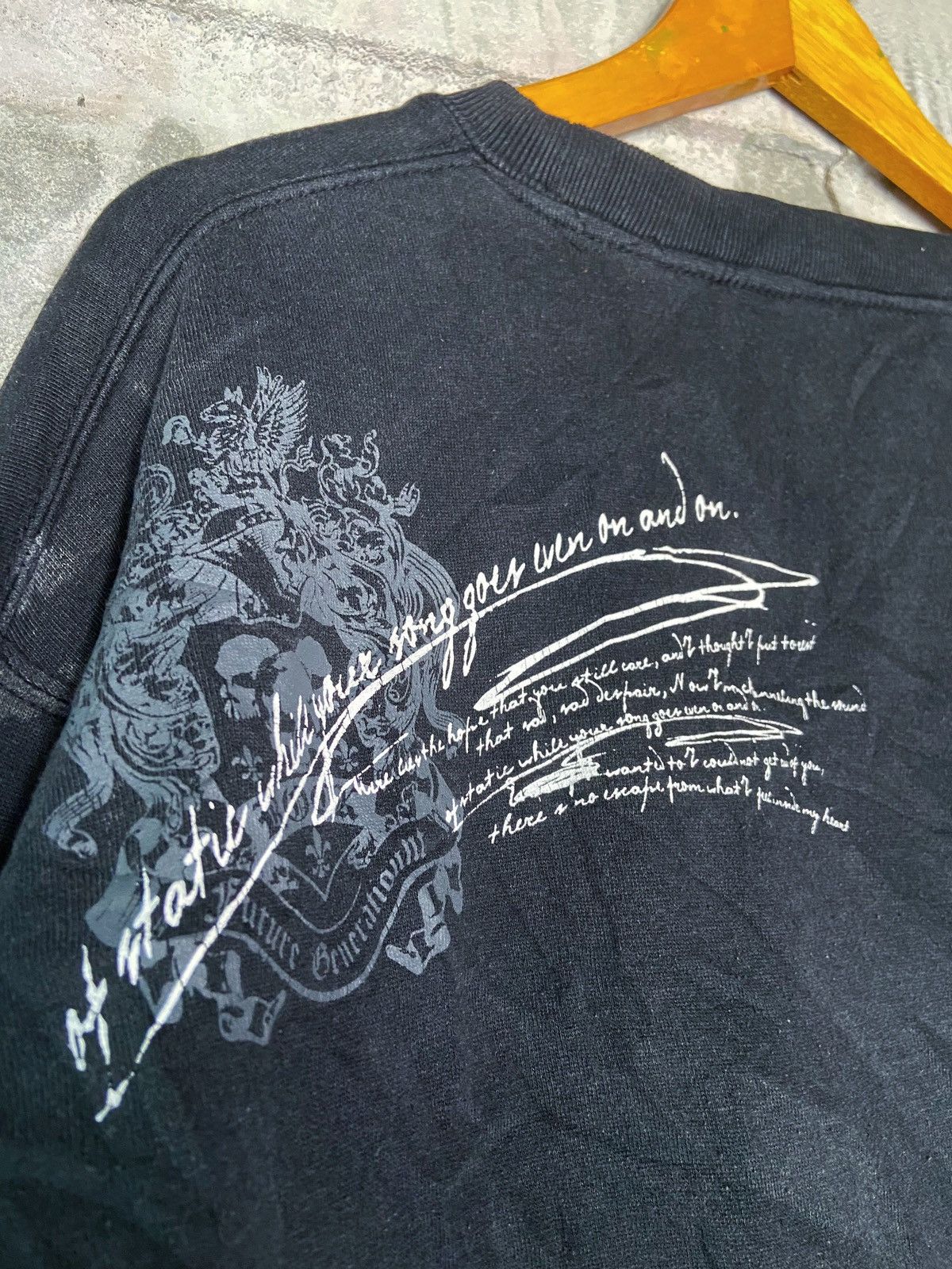 Beauty Beast × Hysteric Glamour × Japanese Brand ROCK SKULL POEM SWEATSHIRT JAPAN Size US XL / EU 56 / 4 - 10 Thumbnail