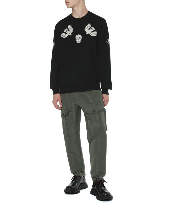 Alexander McQueen o1y1024 Sweater in Black Size US S / EU 44-46 / 1 - 7 Thumbnail