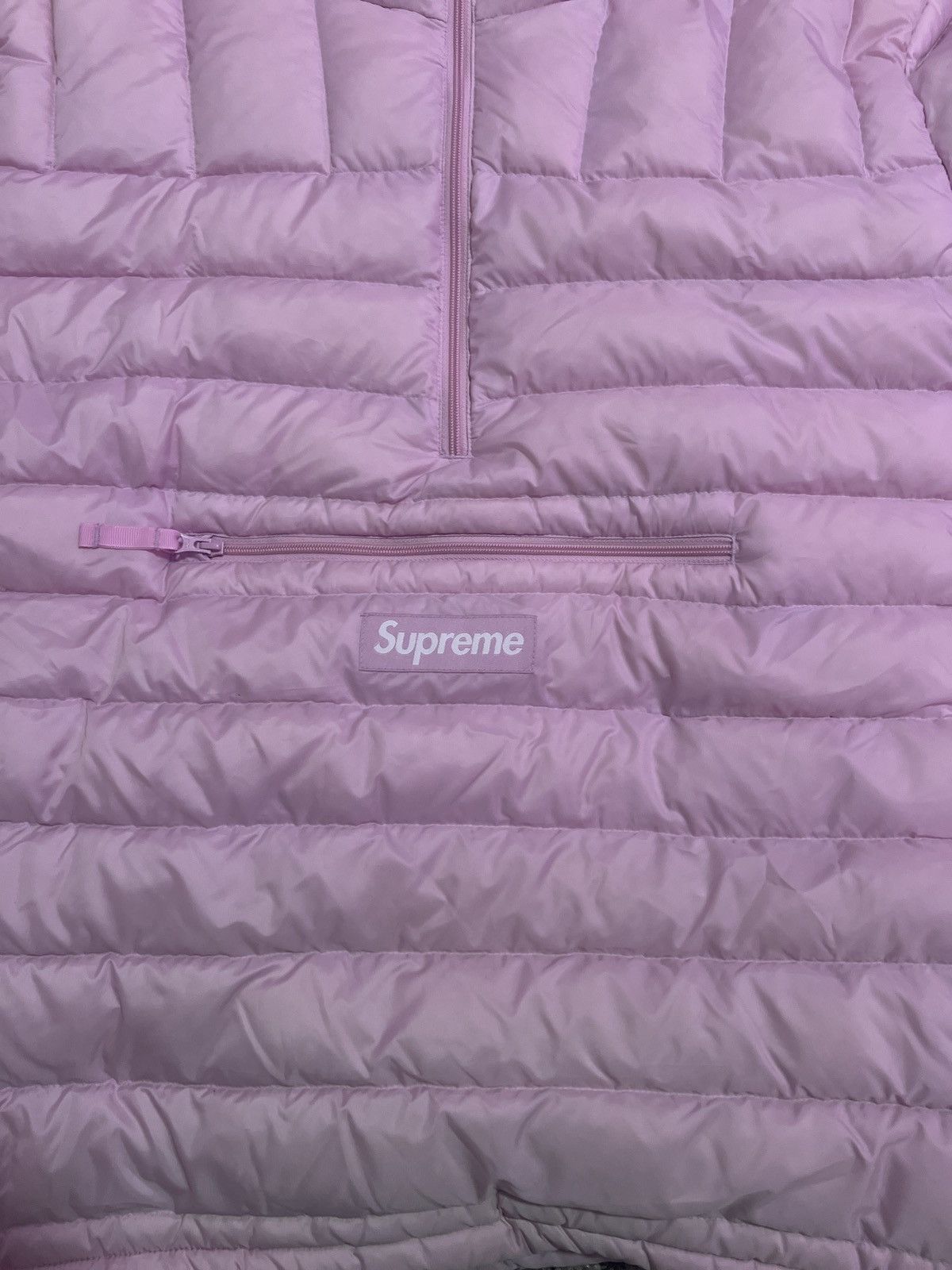 Supreme Supreme Micro Down Half Zip Hooded Pullover Light Pink FW25 Size US L / EU 52-54 / 3 - 2 Thumbnail