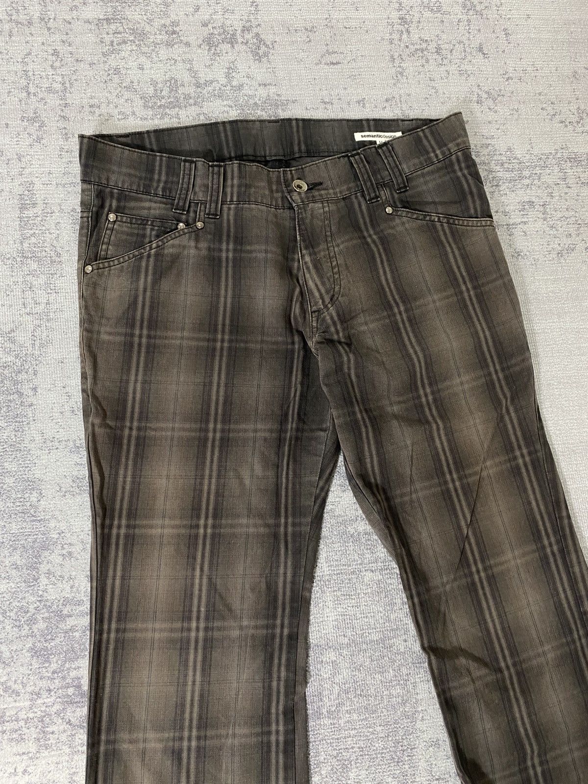 semanticdesign semantic design plaid check pant Size US 33 - 3 Thumbnail