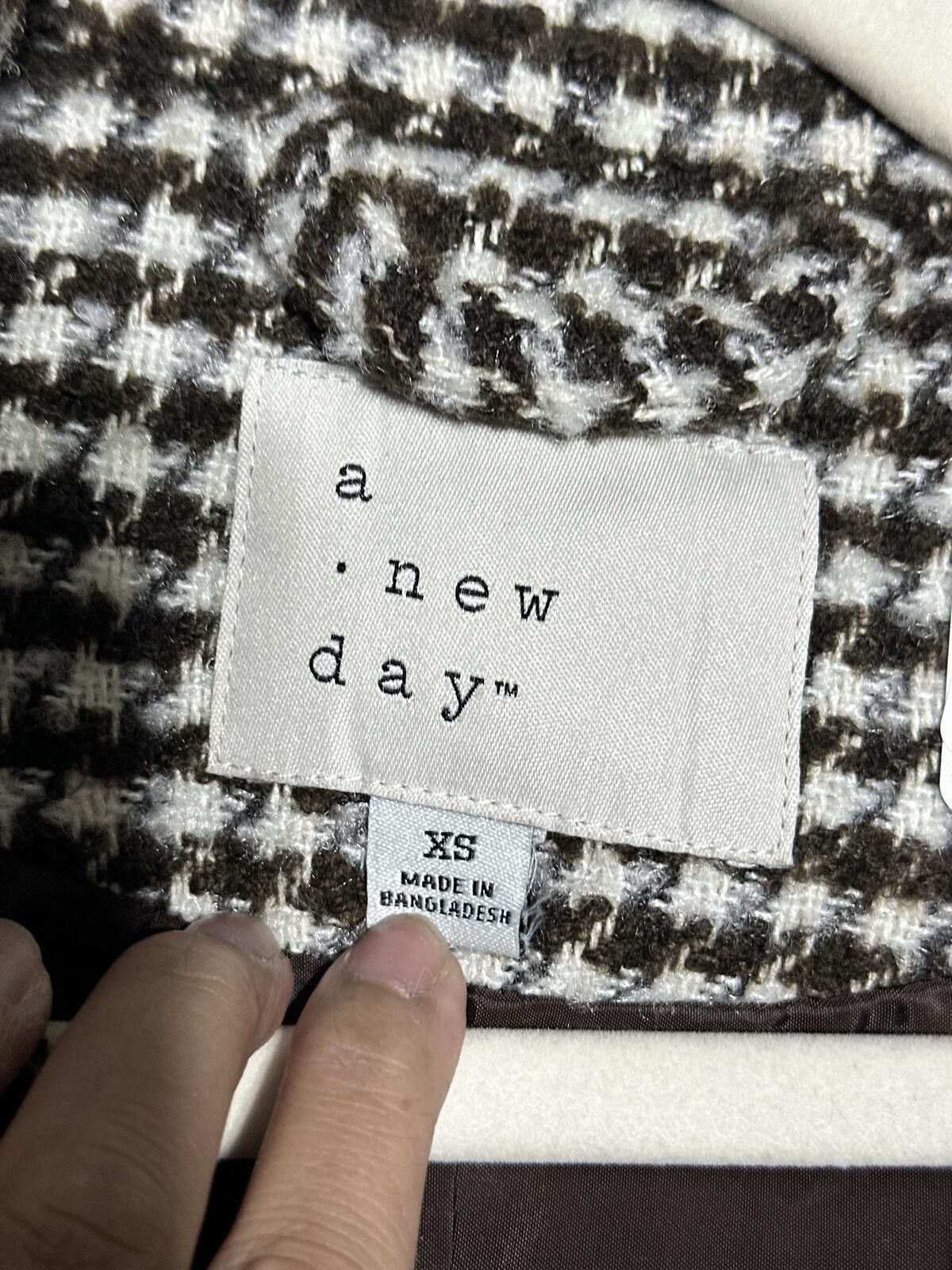 Other A new day White Houndstooth Cropped Jacket Size XS / US 0-2 / IT 36-38 - 5 Thumbnail