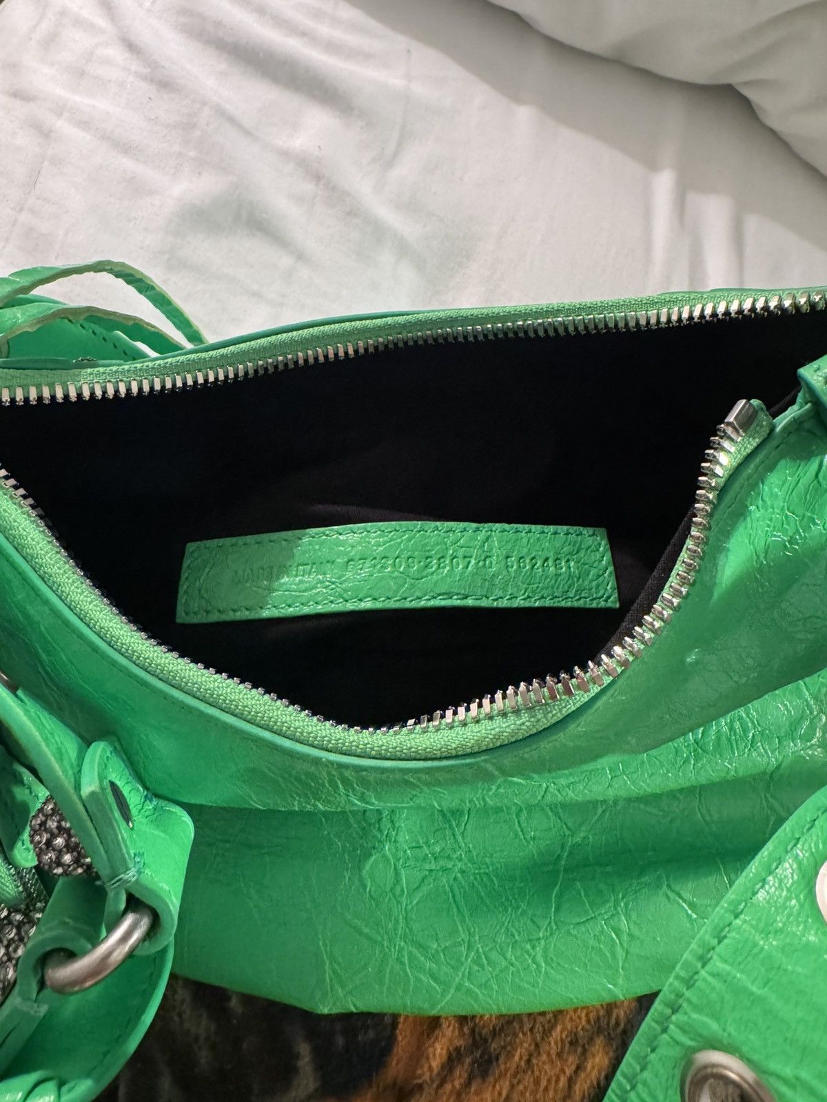Balenciaga Balenciaga Leather Le Cagole Green Shoulder Bag Size ONE SIZE - 6 Thumbnail