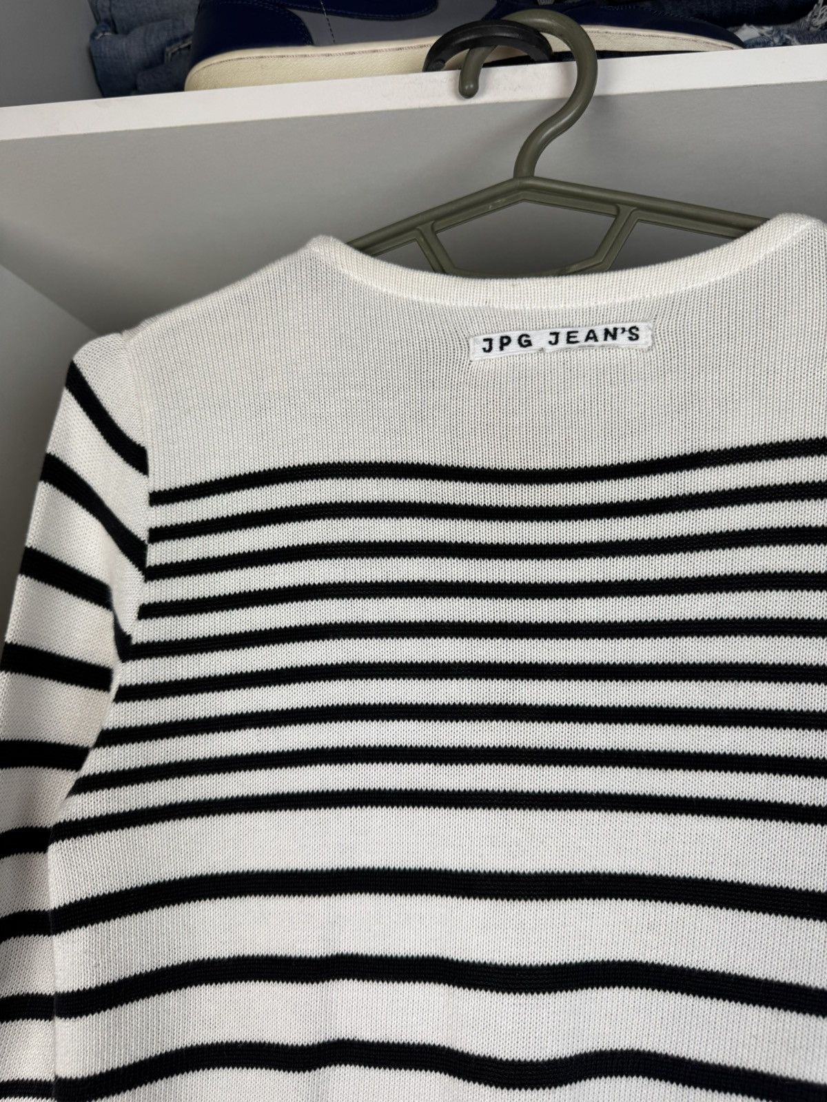 Jean Paul Gaultier Jean Paul Gaultier JPG Jeans Striped Zip-Up Cardigan Sweater Size S / US 4 / IT 40 - 17 Thumbnail