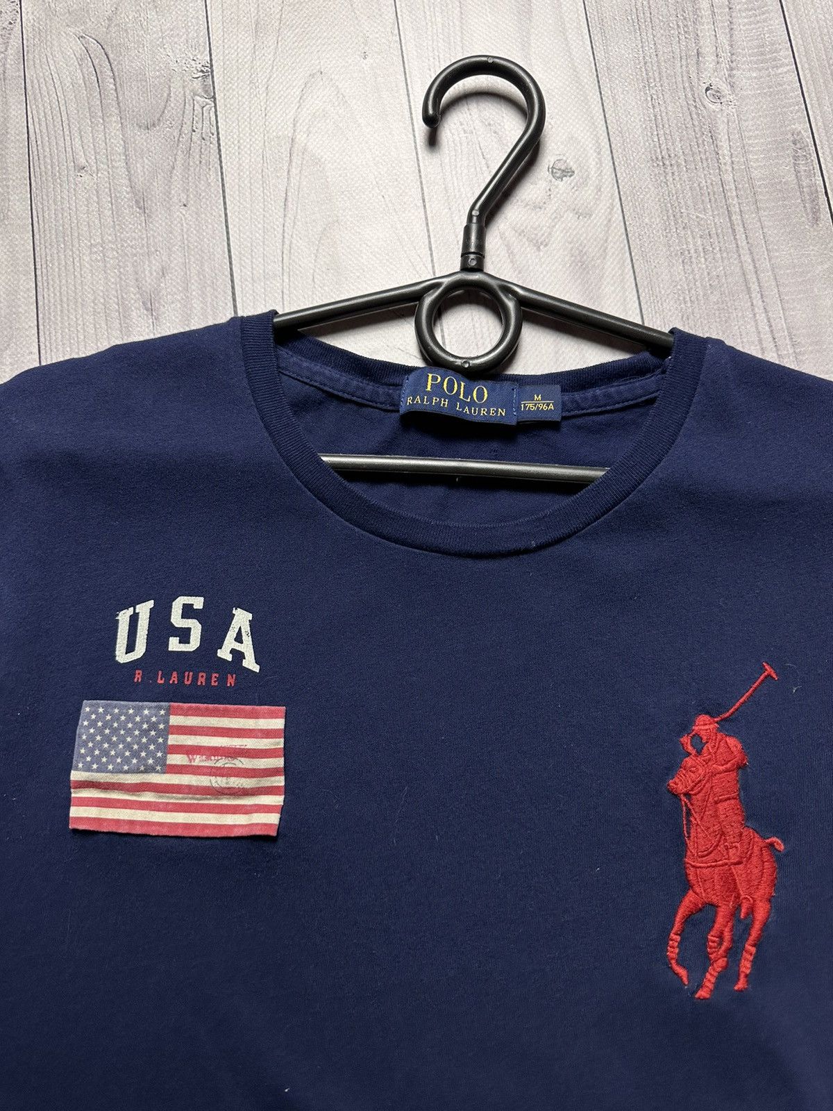 Polo Ralph Lauren × Vintage Vintage polo Ralph Lauren size M big logo tee USA size M Size US M / EU 48-50 / 2 - 3 Thumbnail