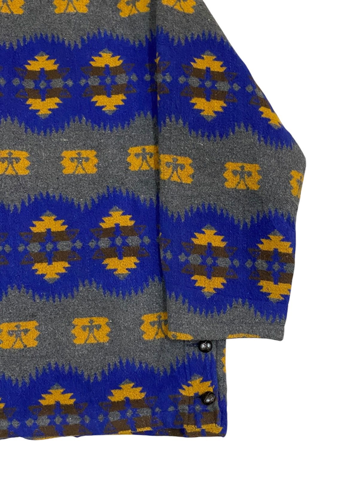 Vintage Vtg Classic Wool Jacket– Tribal Aztec Pattern Size US L / EU 52-54 / 3 - 5 Thumbnail
