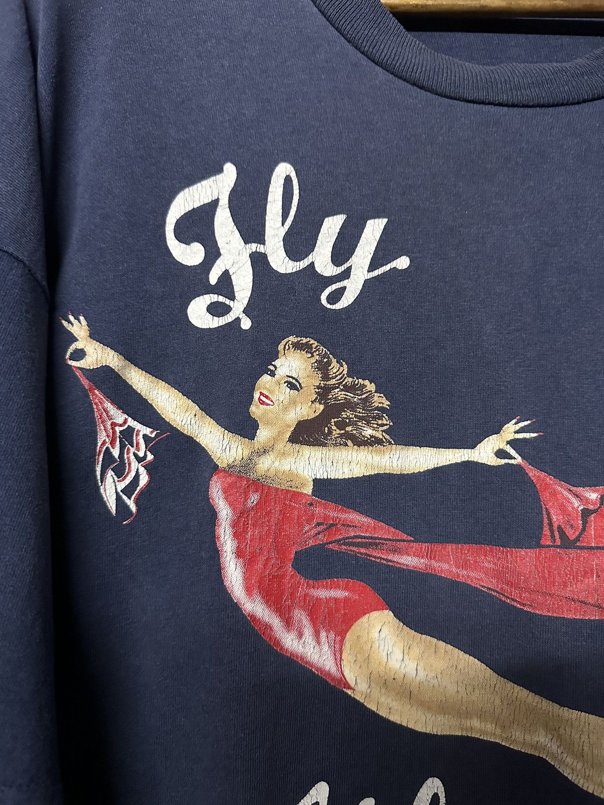 Band Tees × Vintage Vintage 90s Fly Virgin Altantic Record Faded Tee Size US XXL / EU 58 / 5 - 5 Thumbnail